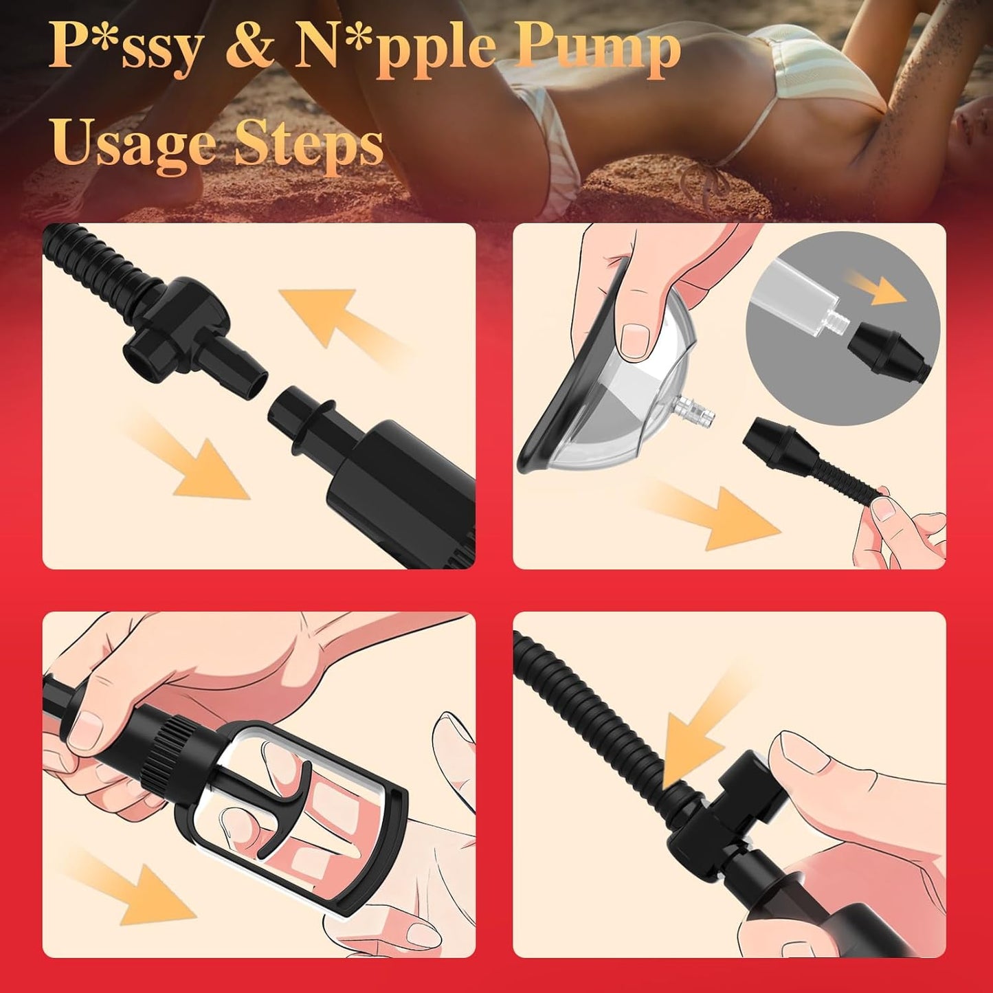 VelvetVac Couples Pump Set | Penis, Pussy & Nipple Cups - Vixen Adult Playroom