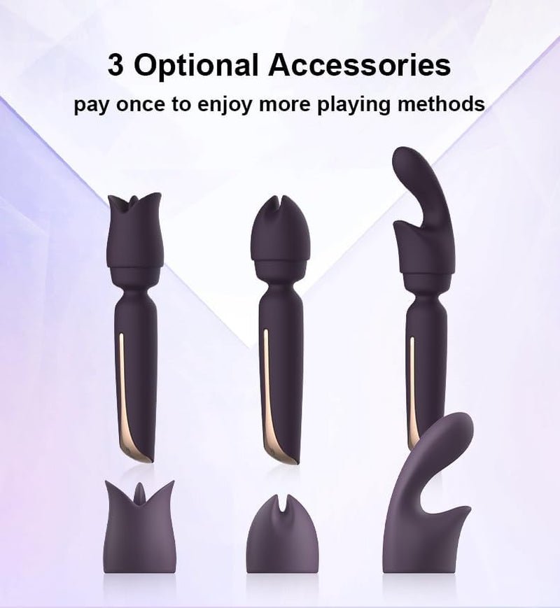 VelvetVerse 3 - Attachment Wand Vibrator Kit - Vixen | Nova Network