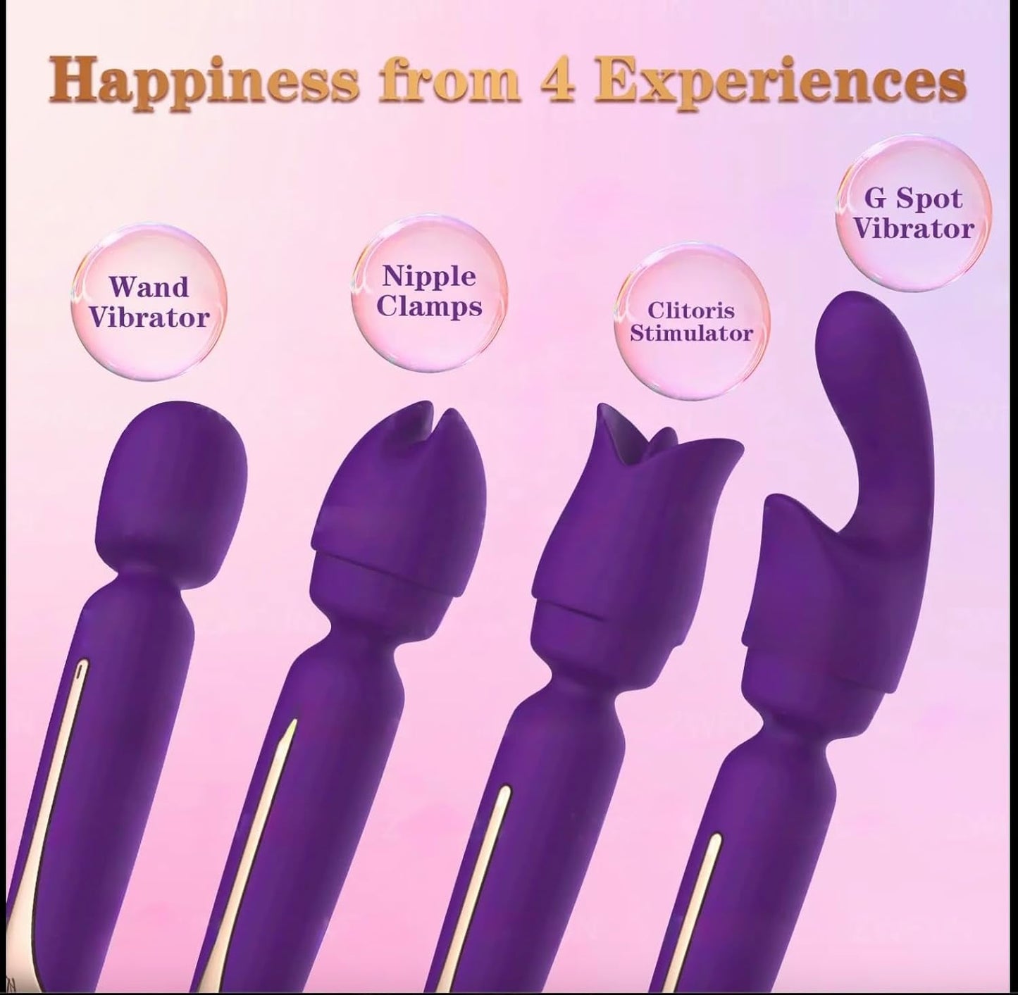 VelvetVerse 3 - Attachment Wand Vibrator Kit - Vixen | Nova Network