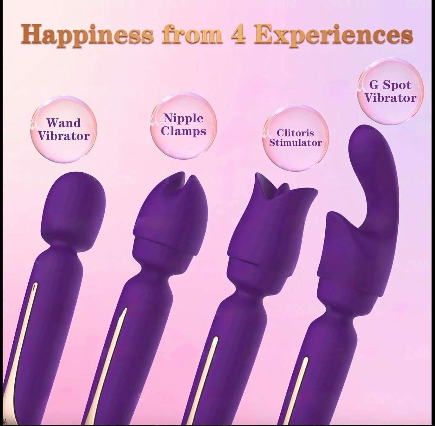VelvetVerse 3 - Attachment Wand Vibrator Kit - Vixen | Nova Network