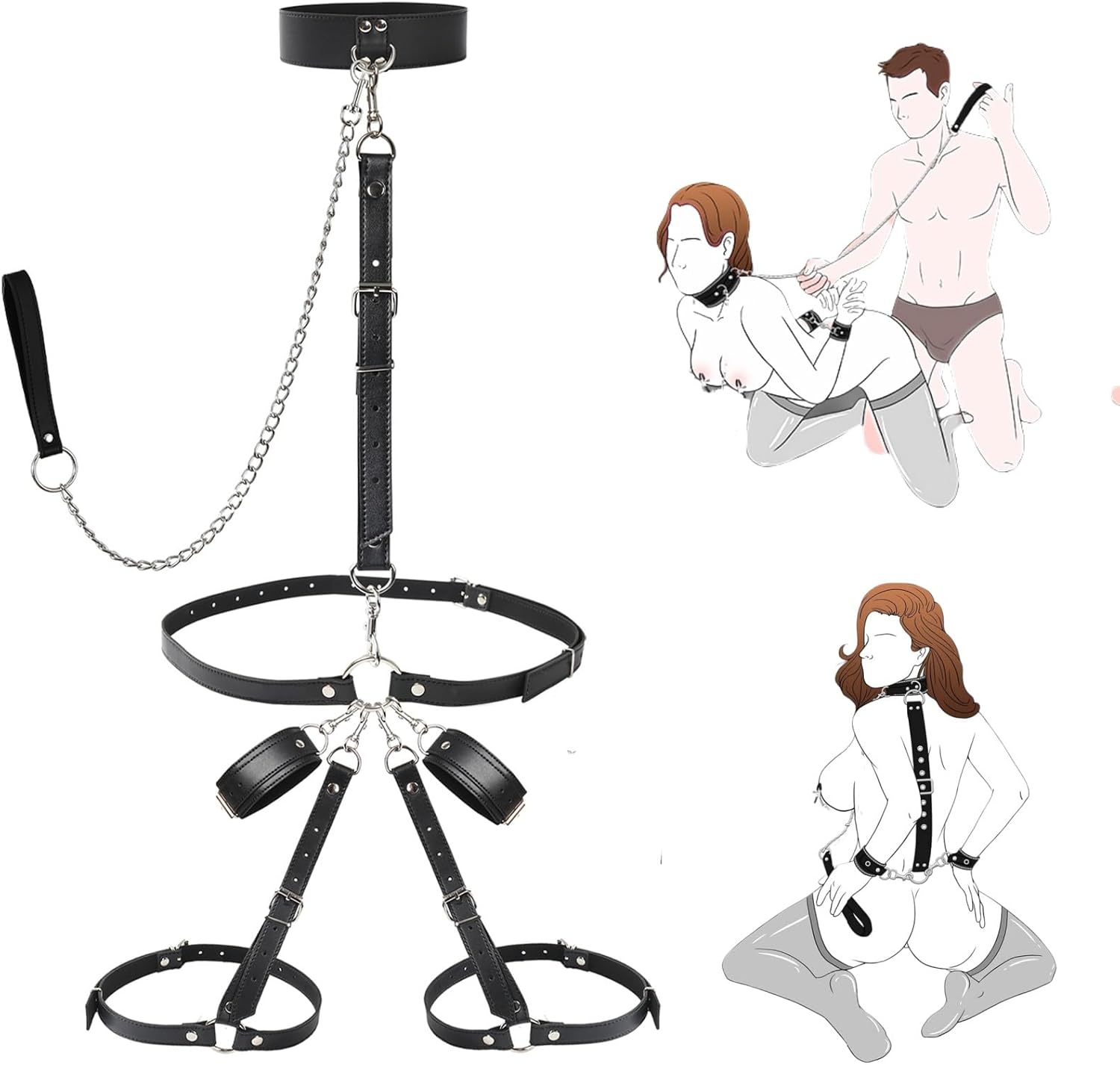VelvetVice Wrist & Thigh BDSM Harness - Vixen | Nova Network