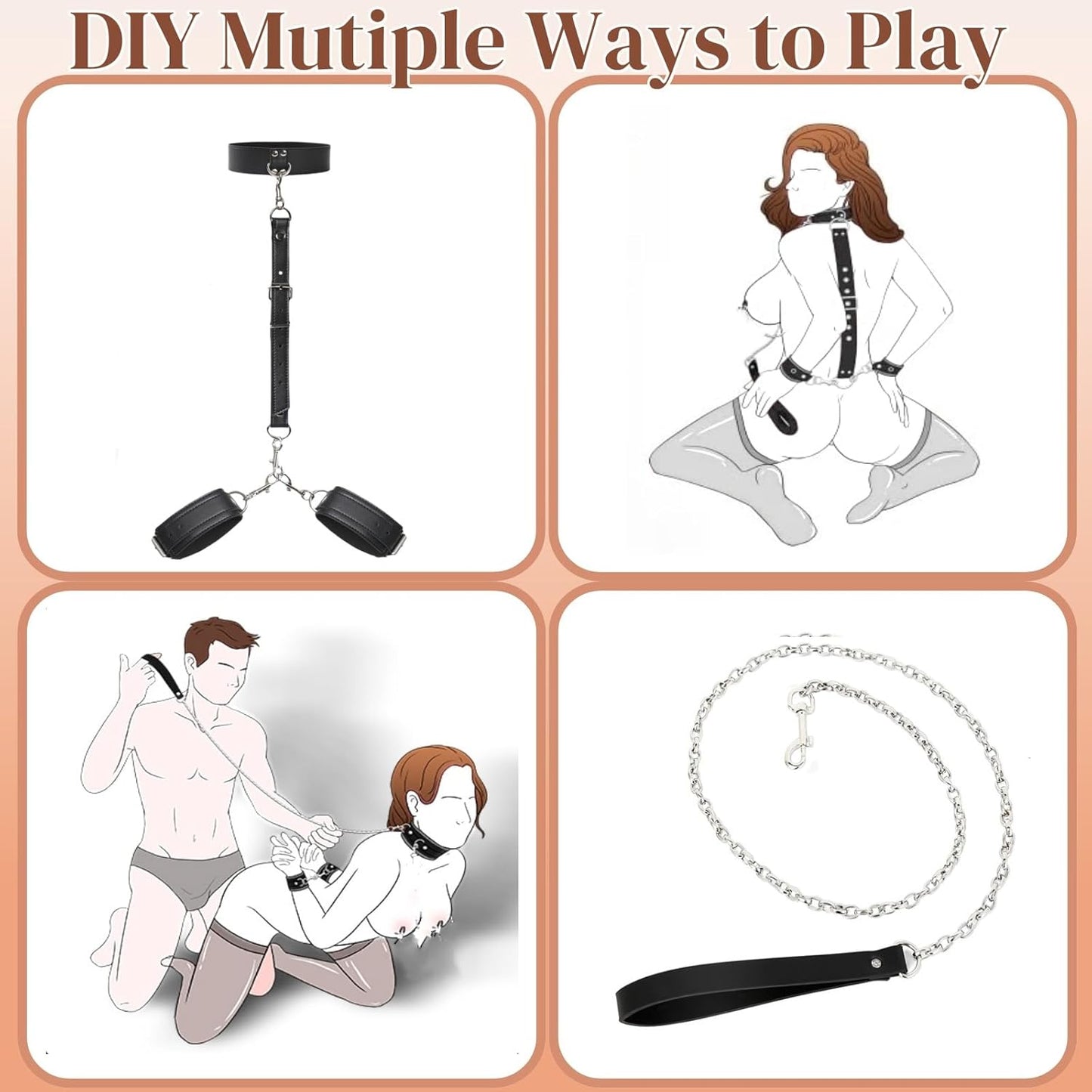 VelvetVice Wrist & Thigh BDSM Harness - Vixen | Nova Network