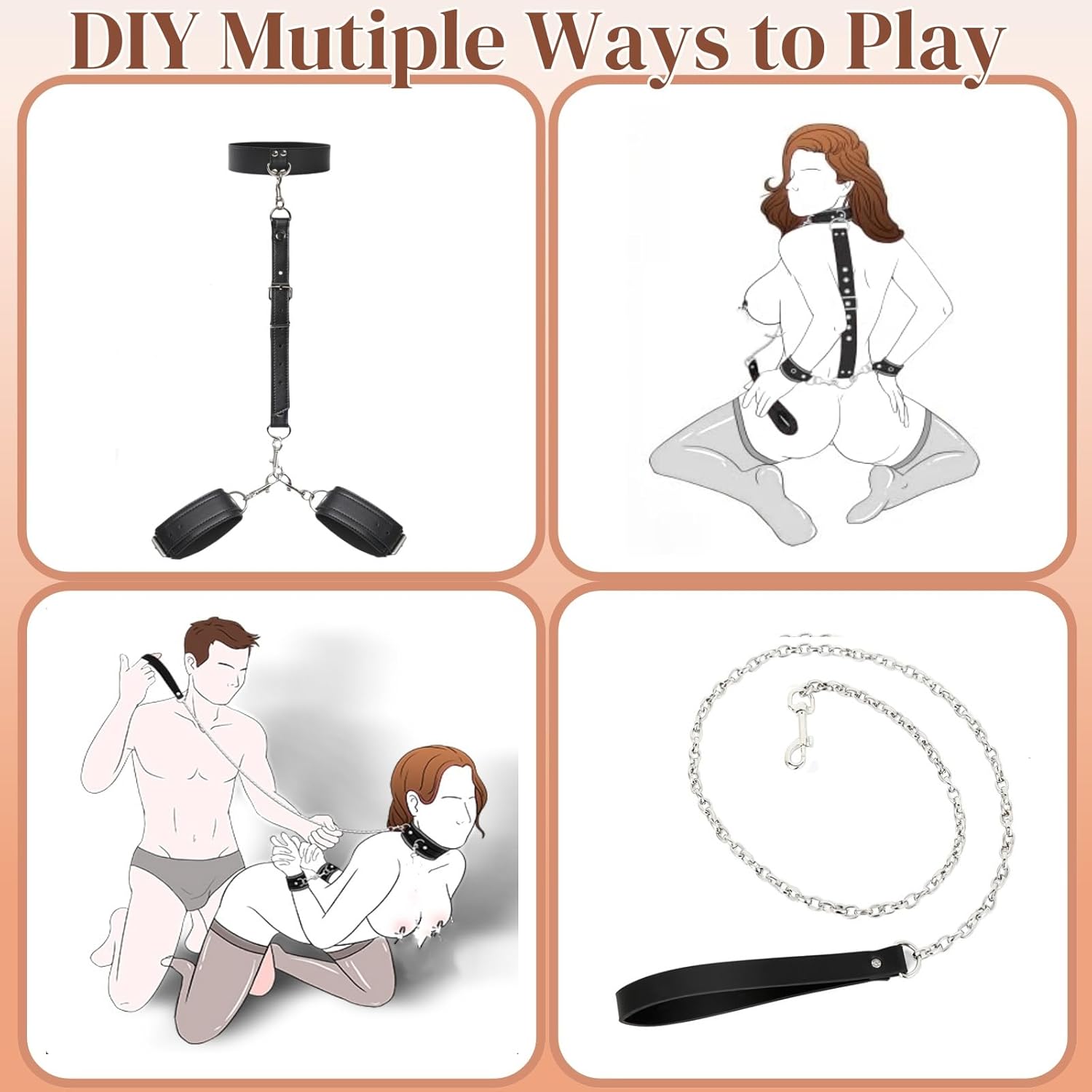 VelvetVice Wrist & Thigh BDSM Harness - Vixen | Nova Network