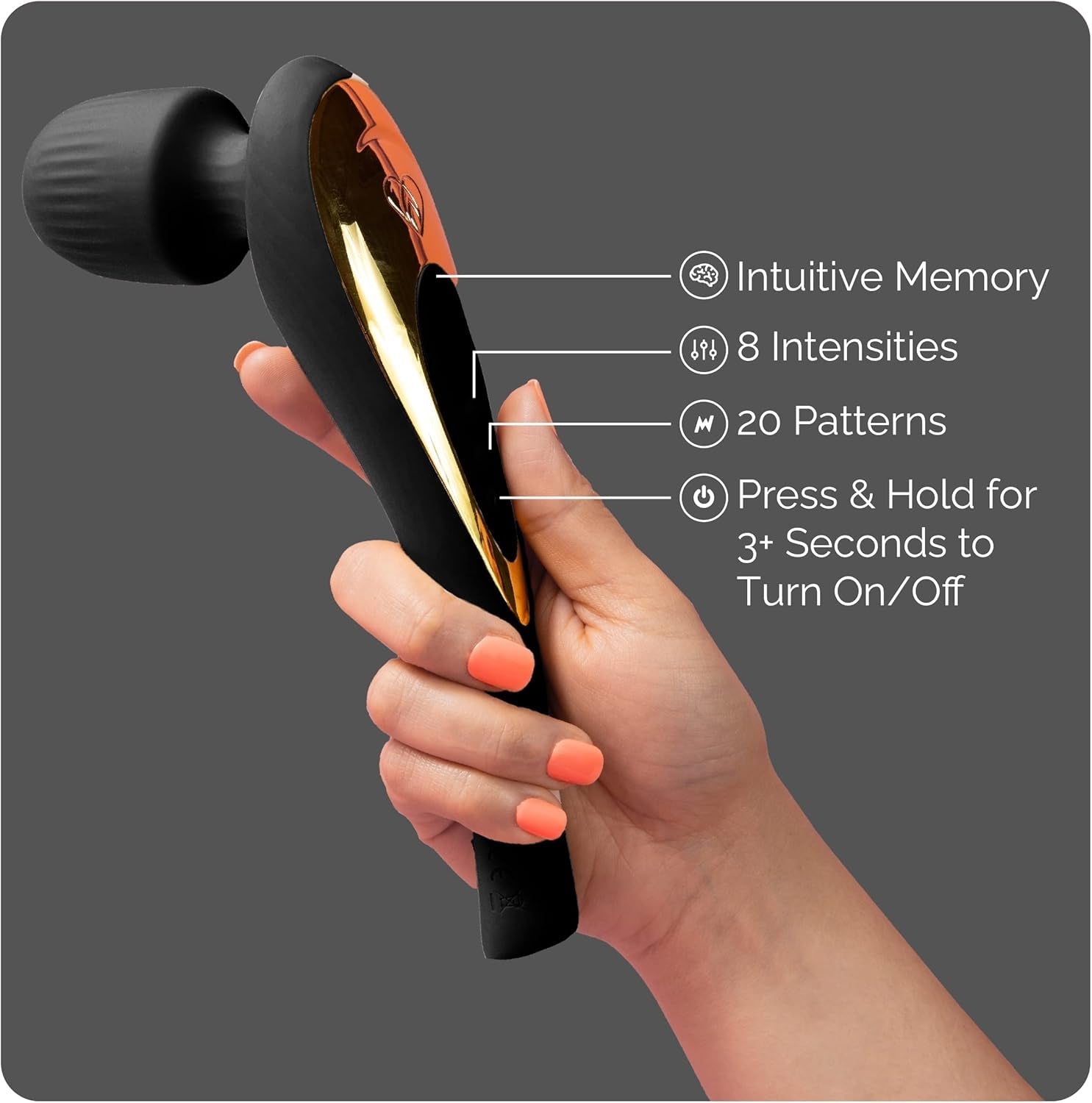 VelvetWand Premium Ergonomic Clitoral Wand Vibrator - Vixen | Nova Network