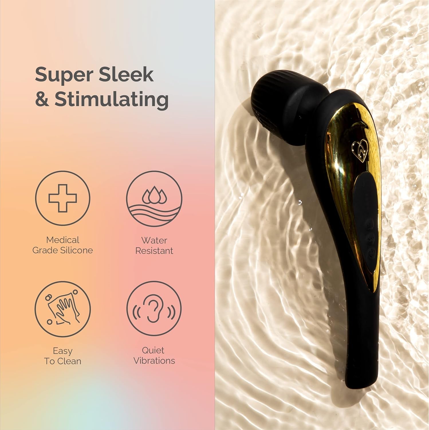 VelvetWand Premium Ergonomic Clitoral Wand Vibrator - Vixen | Nova Network