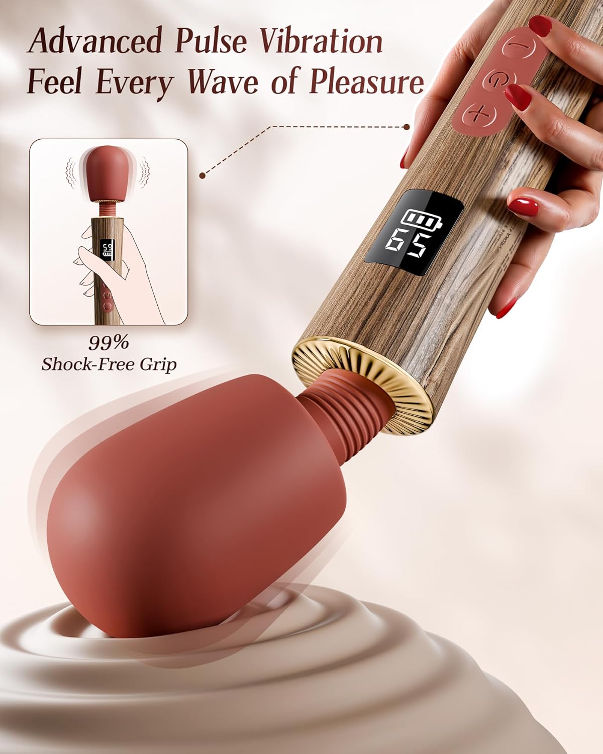 VelvetWave 9 - Mode Luxury Wand Vibrator - Vixen | Nova Network
