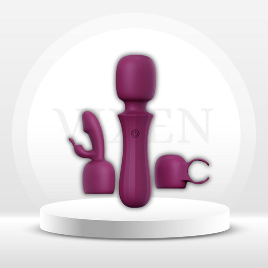 VersaPulse 3 - in - 1 Vibrator Sex Wand Kit - Vixen | Nova Network