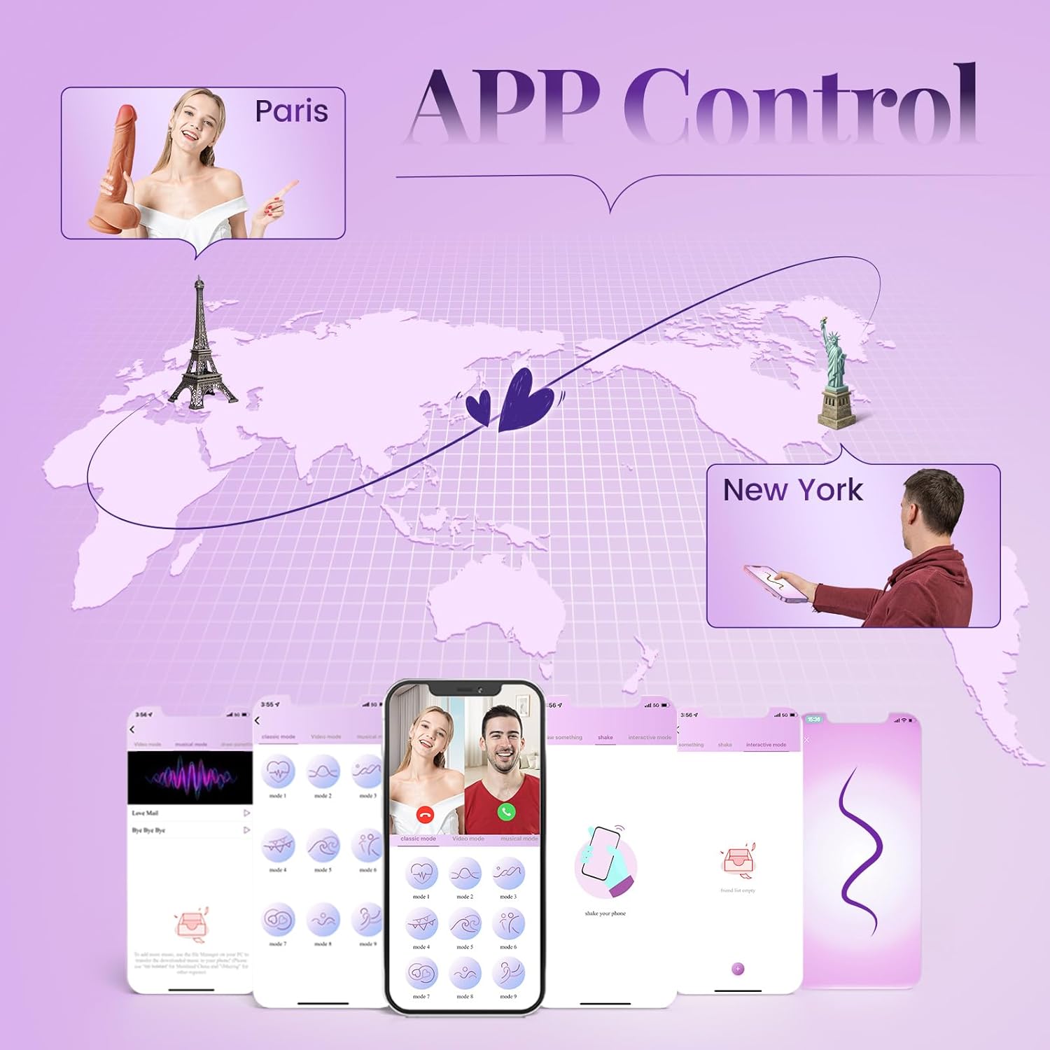 VersaVibe App - Controlled Thrusting Dildo - Vixen | Nova Network