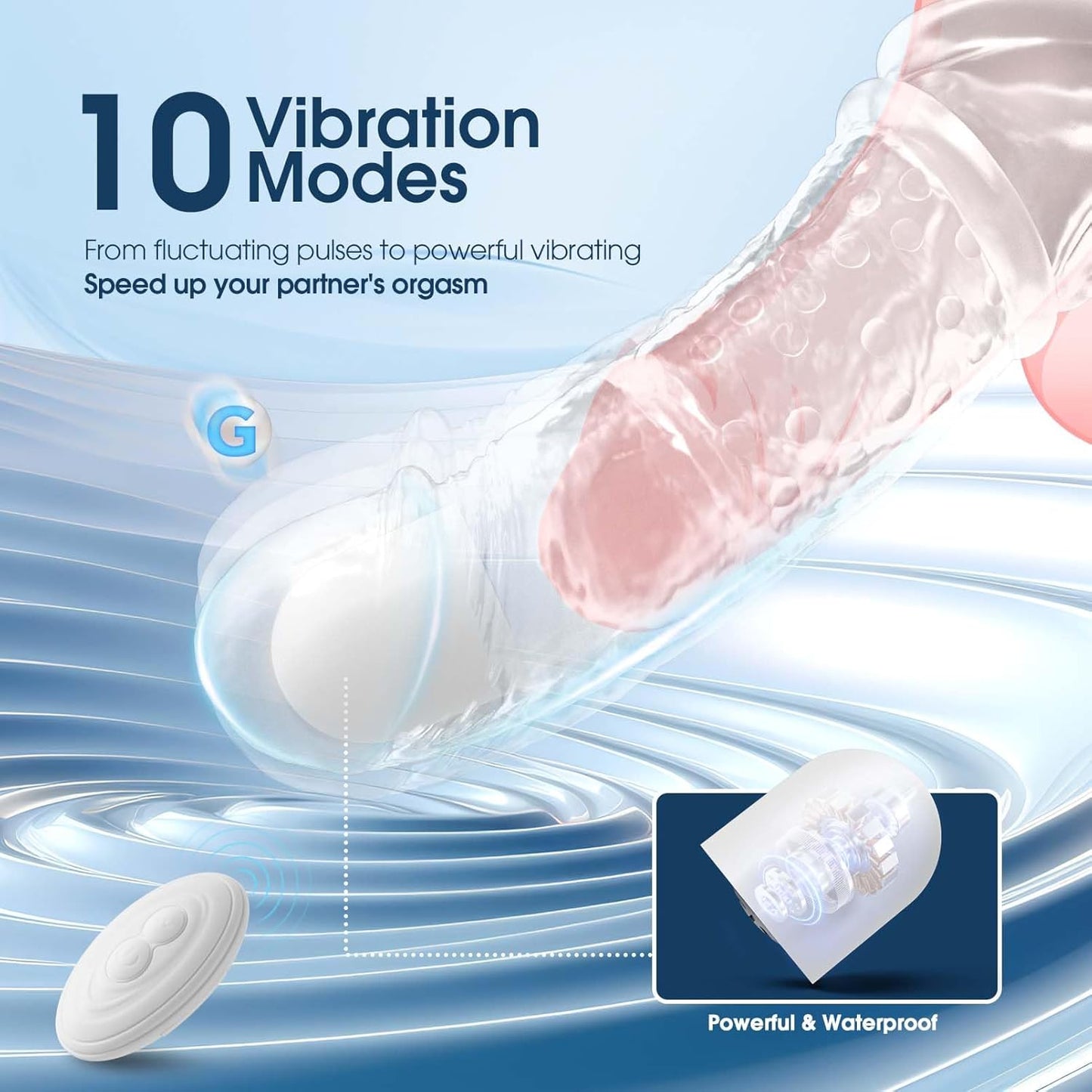 VibeBoost 4 - in - 1 Transparent Penis Sleeve - Vixen | Nova Network