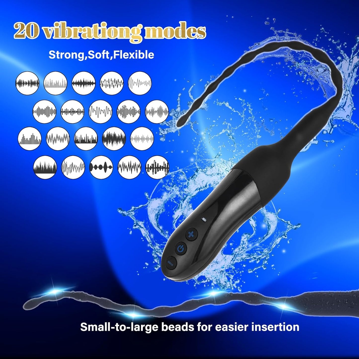 VibeDepth 20 - Mode Urethral Vibrator Male Plug - Vixen | Nova Network