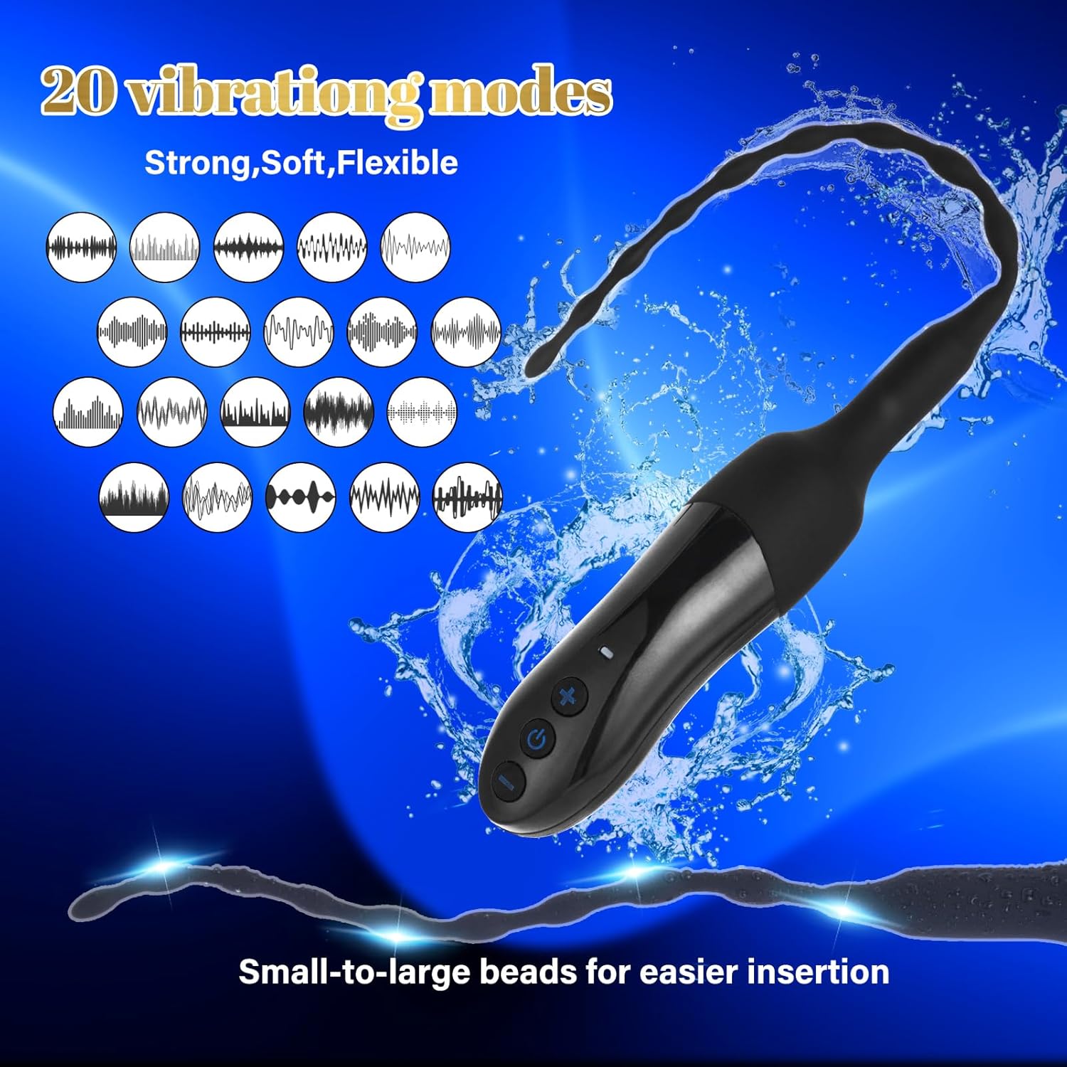 VibeDepth 20 - Mode Urethral Vibrator Male Plug - Vixen | Nova Network