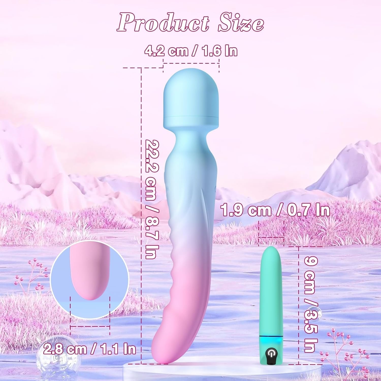 2-in-1 Wand & Bullet Vibrator Set - 24 Modes Vixen | Nova Network 2-in-1 Wand & Bullet Vibrator Set - 24 Modes Vixen | Nova Network