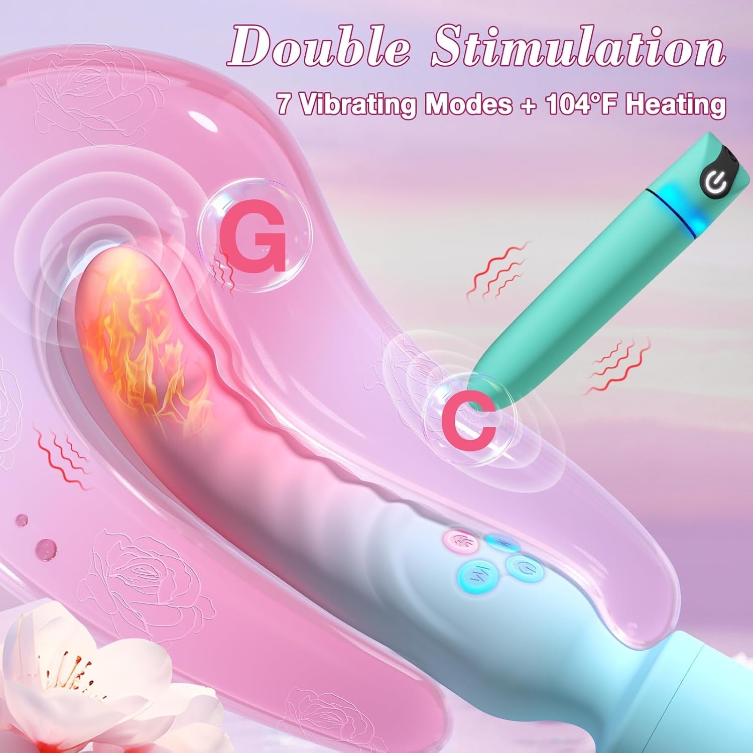 2-in-1 Wand & Bullet Vibrator Set - 24 Modes Vixen | Nova Network 2-in-1 Wand & Bullet Vibrator Set - 24 Modes Vixen | Nova Network