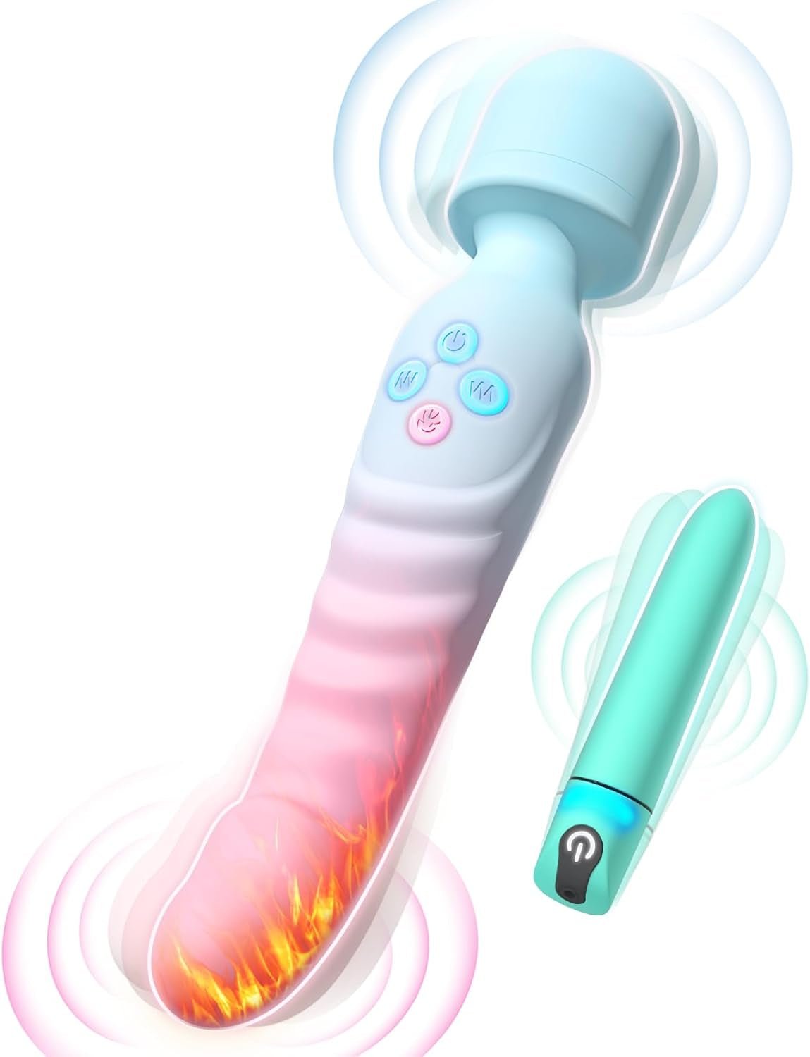 2-in-1 Wand & Bullet Vibrator Set - 24 Modes Vixen | Nova Network 2-in-1 Wand & Bullet Vibrator Set - 24 Modes Vixen | Nova Network