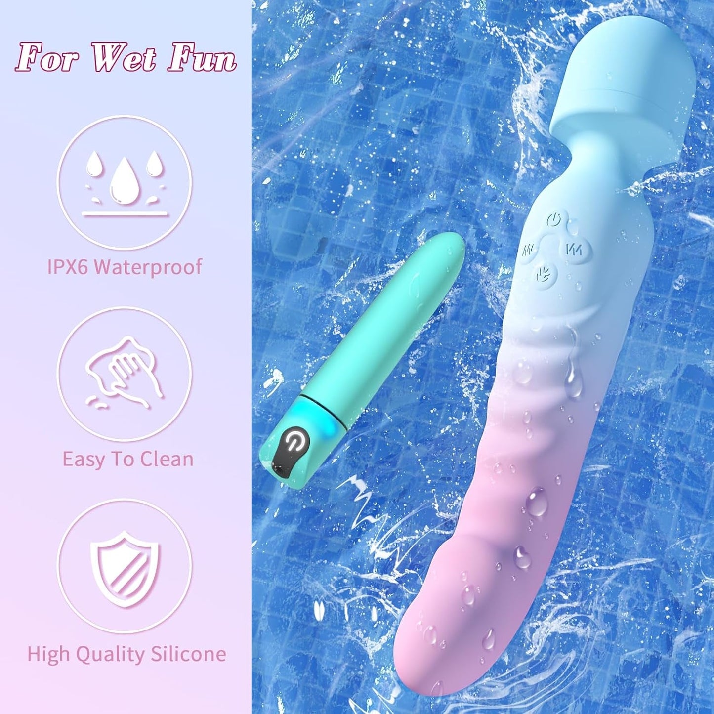 VibeDuo Wand & Bullet Vibrator Set - Vixen | Nova Network