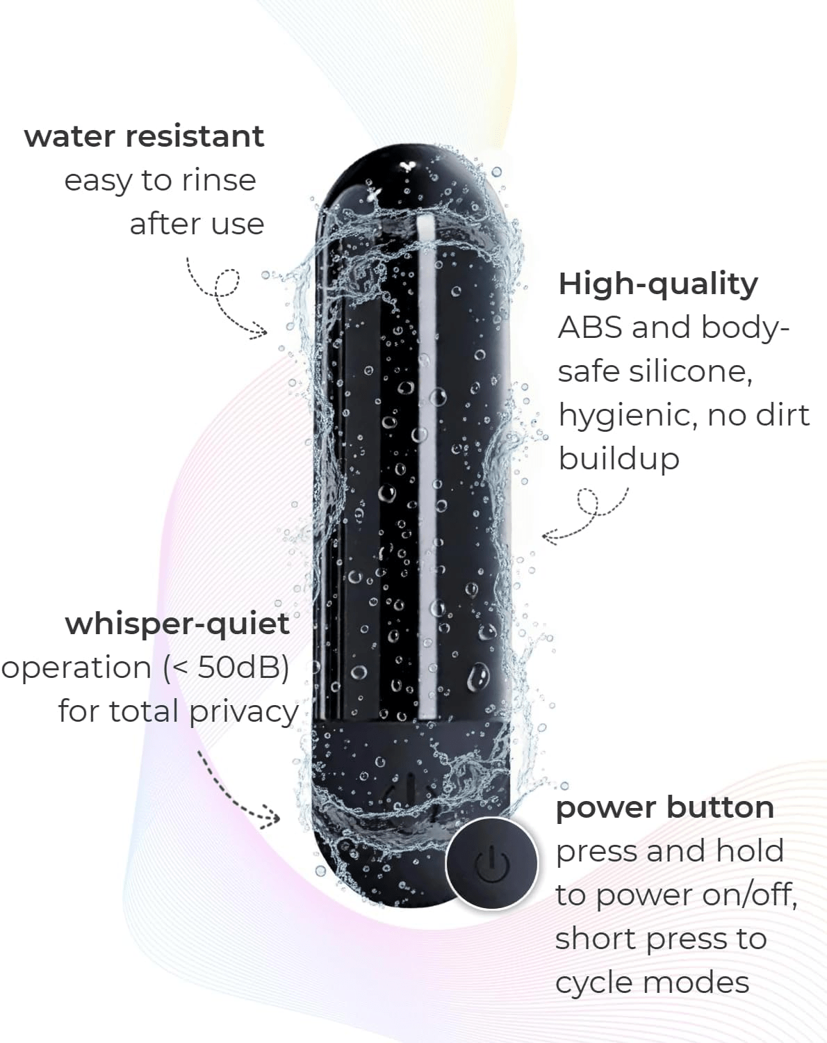 VibeEase Mini Bullet Vibrator for Clit & Nipple Stimulation - Vixen | Nova Network