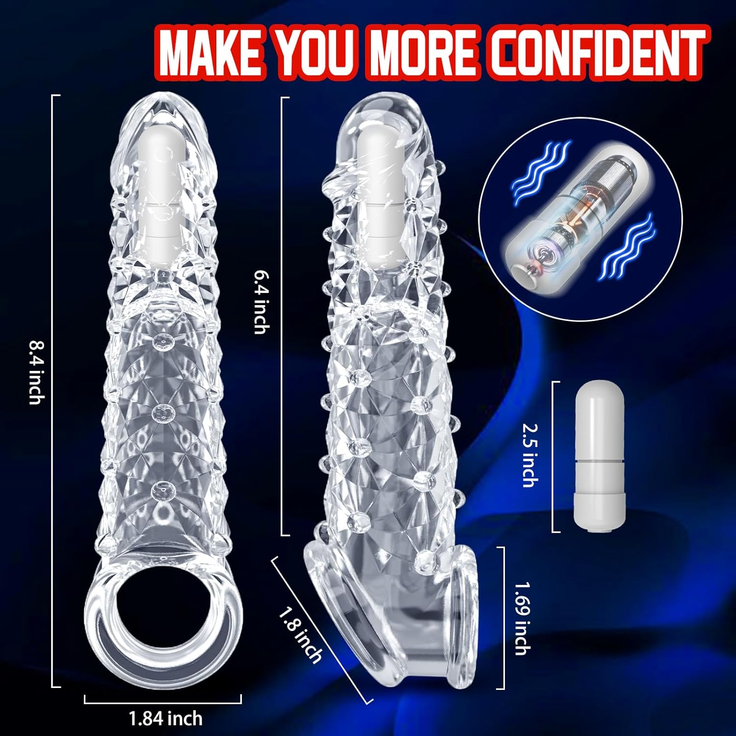 VibeFit Reusable Vibrating Penis Sleeve - Vixen | Nova Network