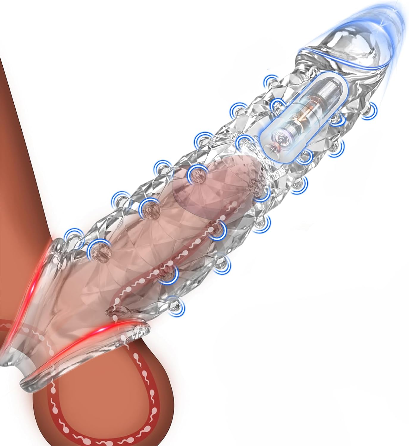 VibeFit Reusable Vibrating Penis Sleeve - Vixen | Nova Network