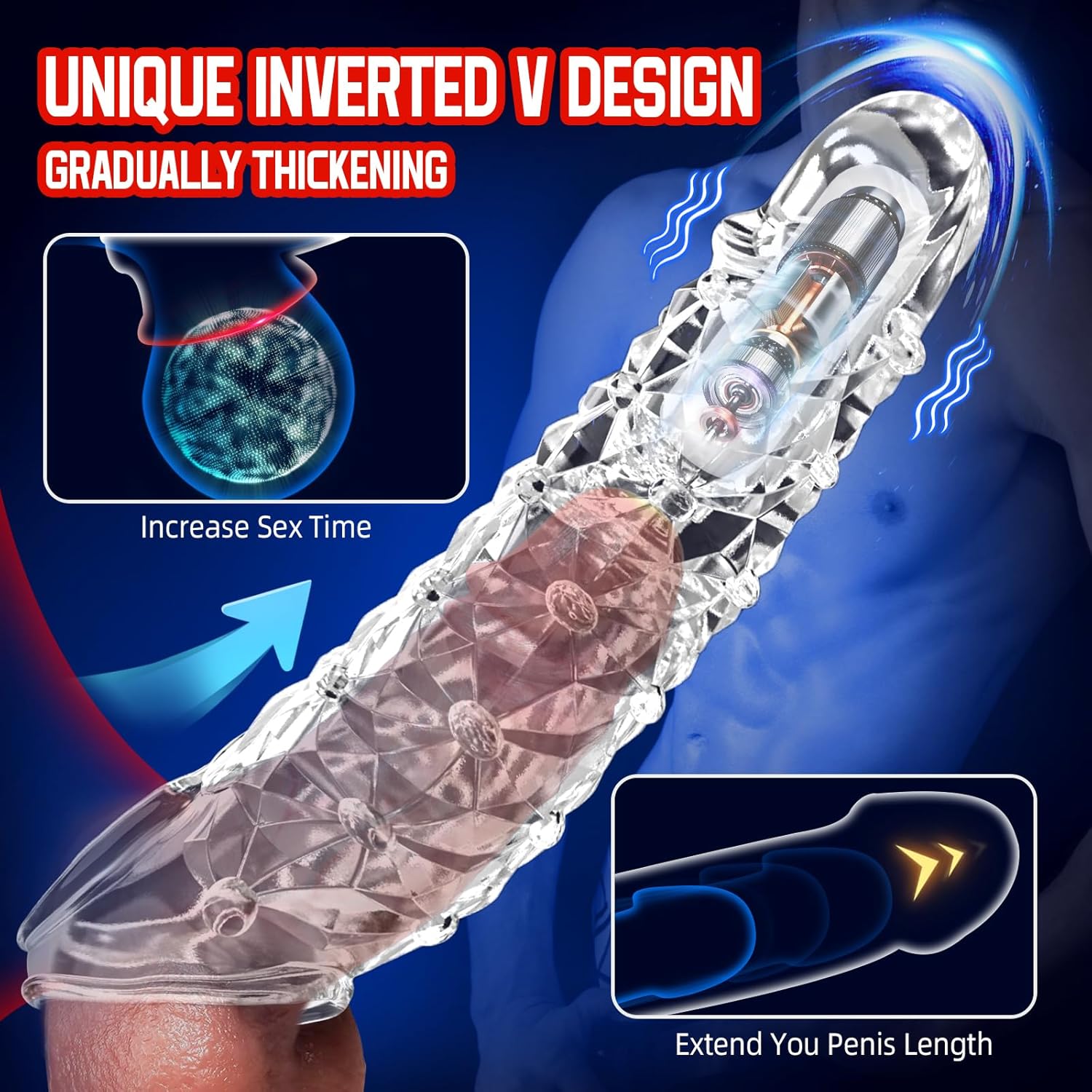 VibeFit Reusable Vibrating Penis Sleeve - Vixen | Nova Network