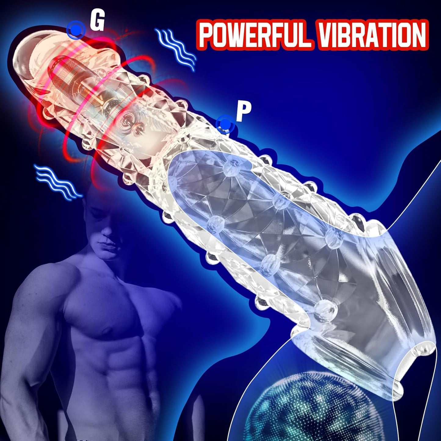VibeFit Reusable Vibrating Penis Sleeve - Vixen | Nova Network