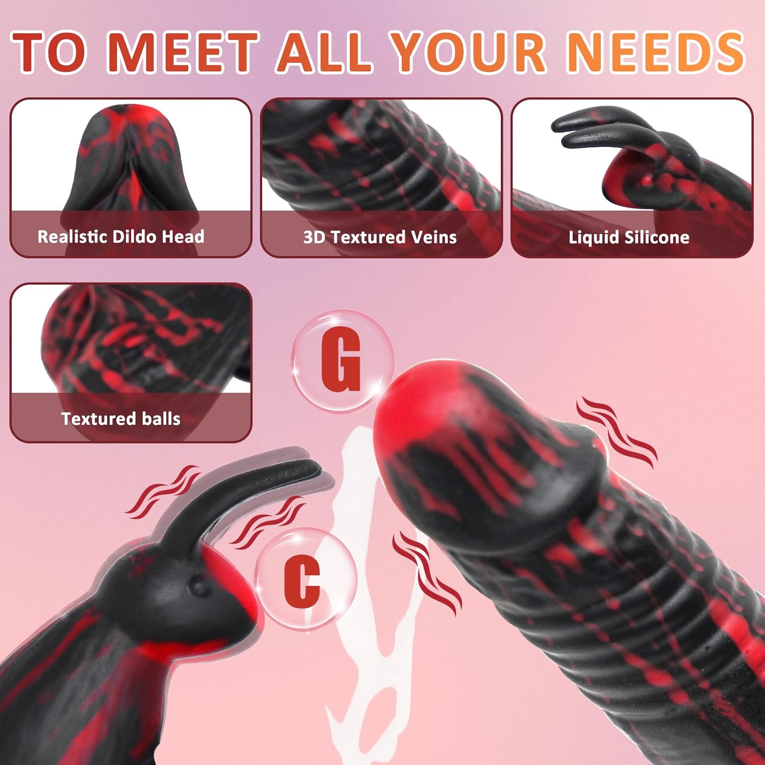 VibeForge 5 - in - 1 Thrusting Dildo - Vixen | Nova Network