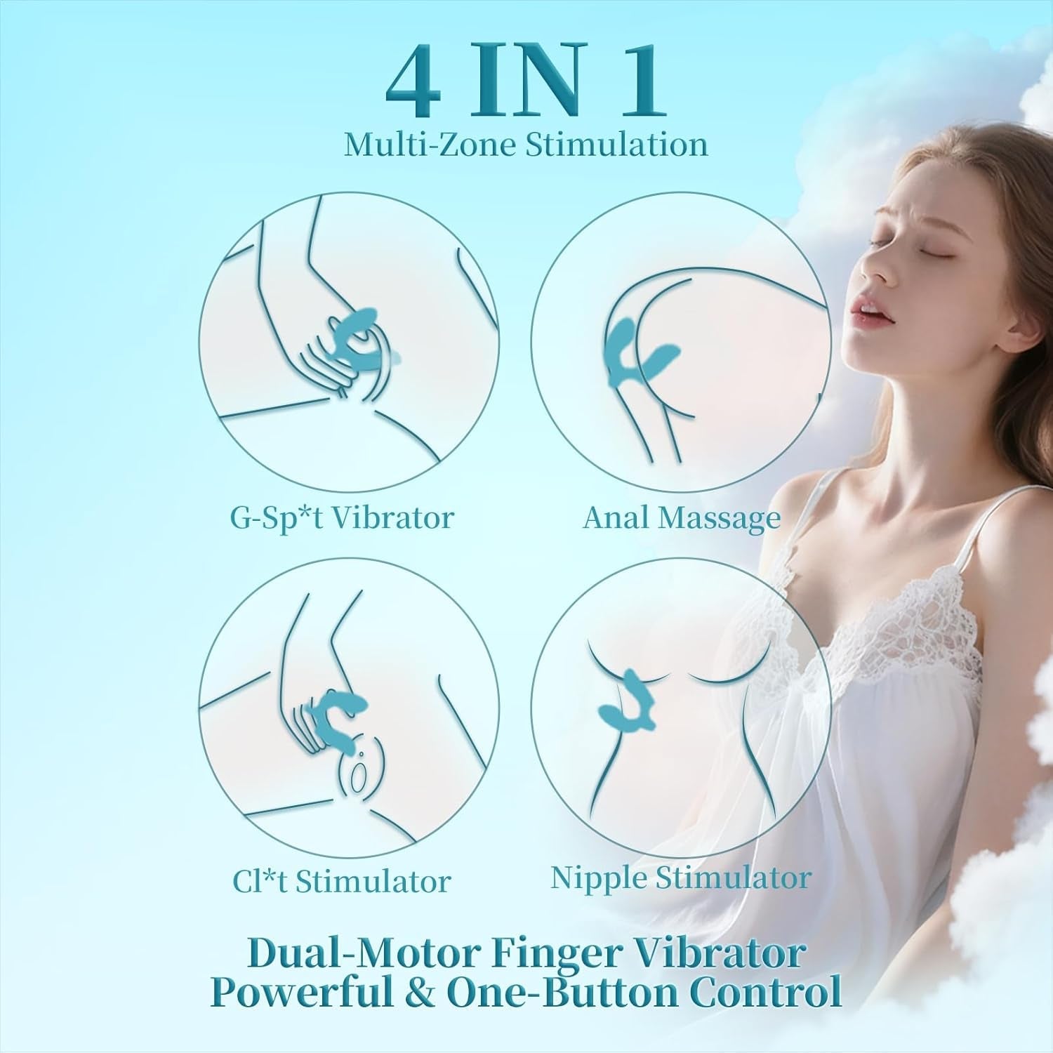 VibeLoop Dual Motor Finger Vibrator - Vixen | Nova Network