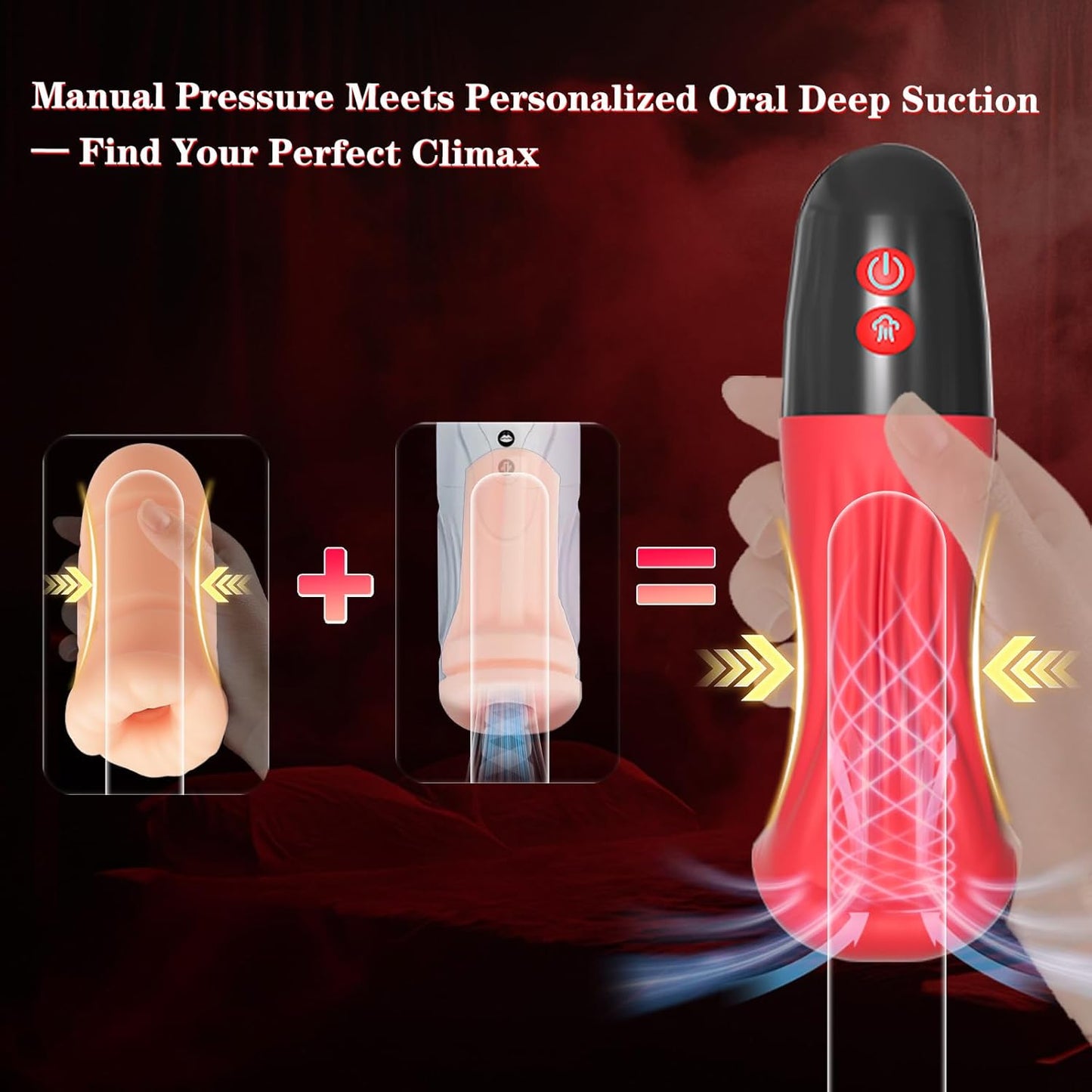 VibeQuad 4 - in - 1 Suction & Vibration Male Stroker - Vixen | Nova Network