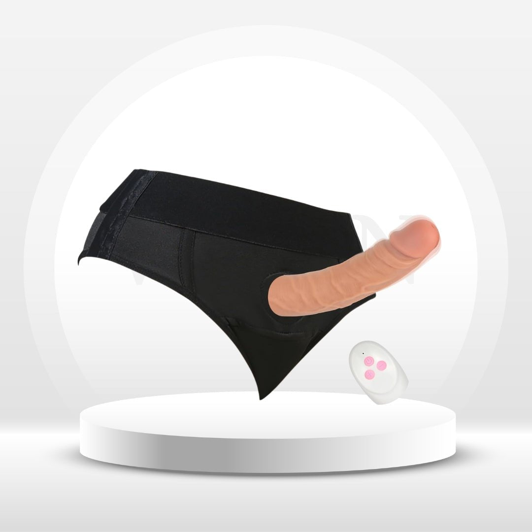 VibeSet Dildo Harness with Bullet Vibrator - Vixen | Nova Network