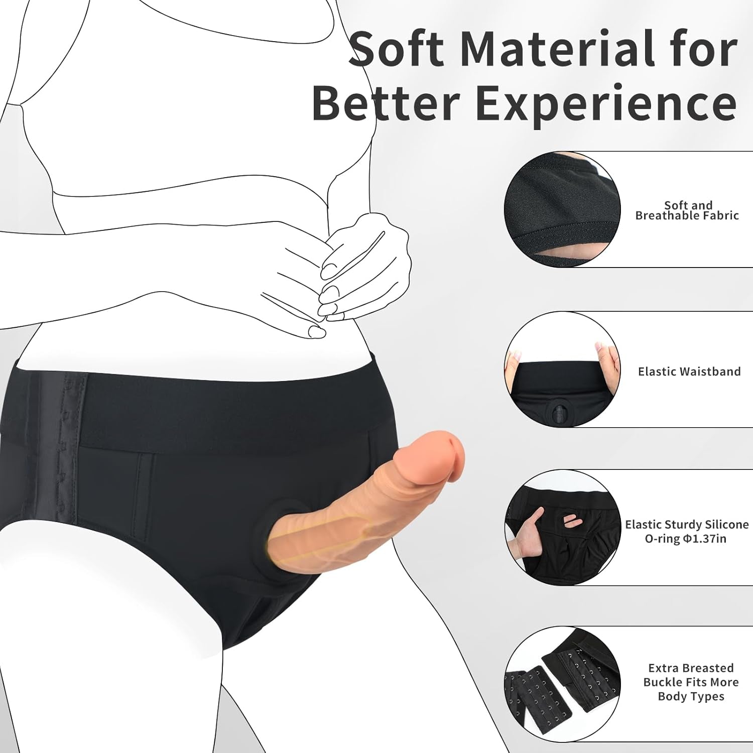 VibeSet Dildo Harness with Bullet Vibrator - Vixen | Nova Network