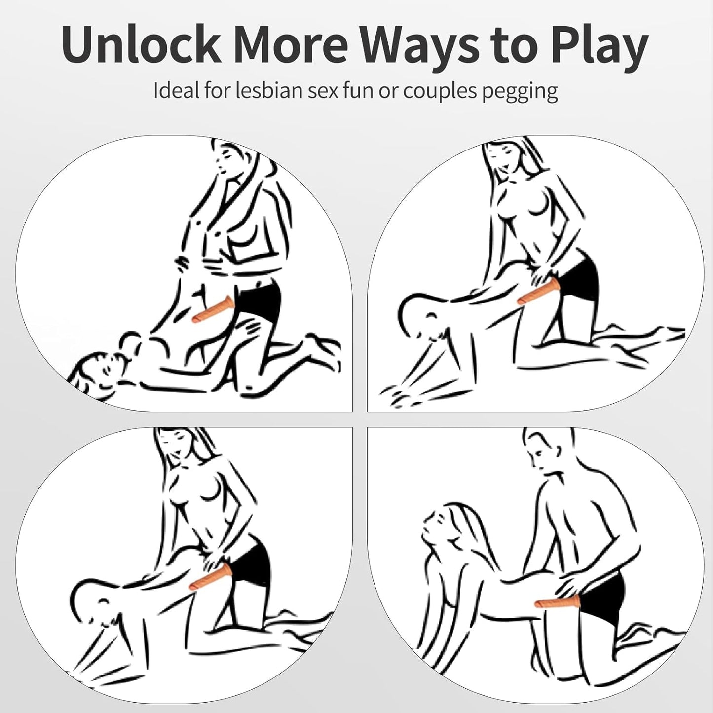 VibeSet Dildo Harness with Bullet Vibrator - Vixen | Nova Network