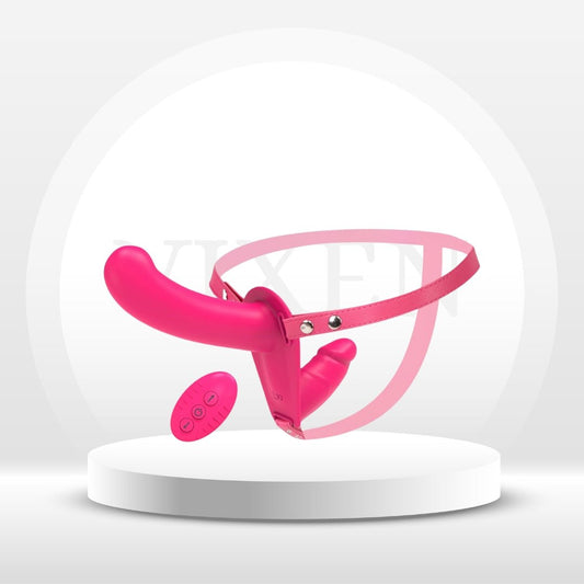 VibeStrap Dual Stimulation Strap - On - Vixen | Nova Network