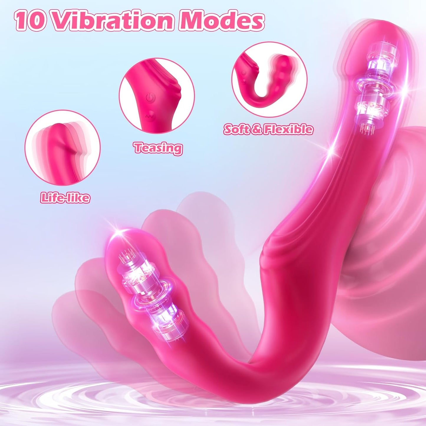 VibeSync Strapless Strap - On Vibrator - Vixen | Nova Network