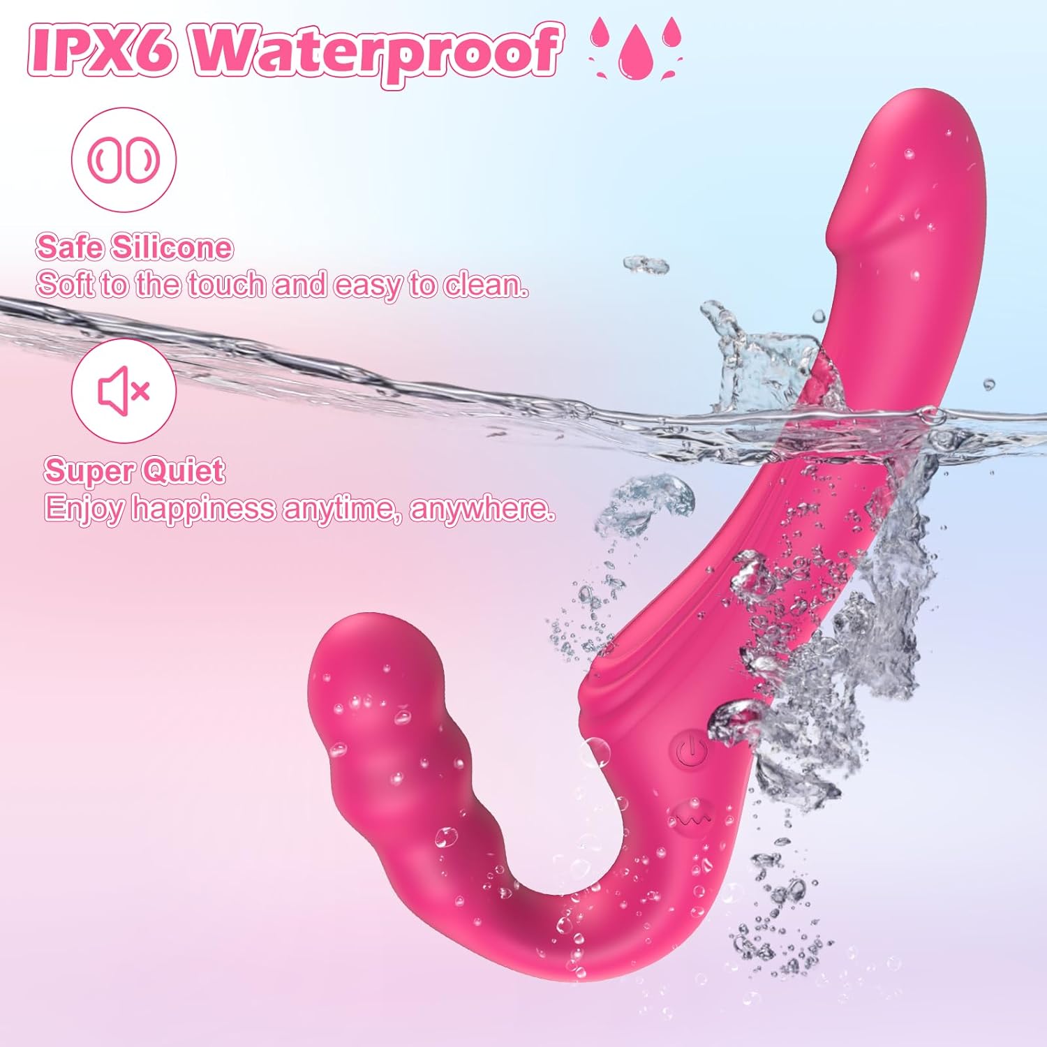 VibeSync Strapless Strap - On Vibrator - Vixen | Nova Network