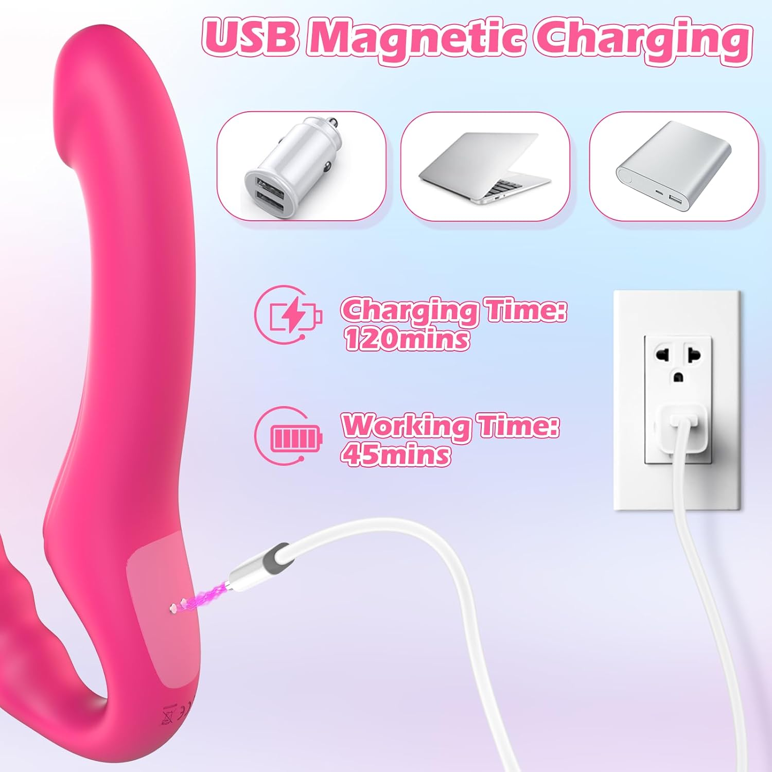 VibeSync Strapless Strap - On Vibrator - Vixen | Nova Network