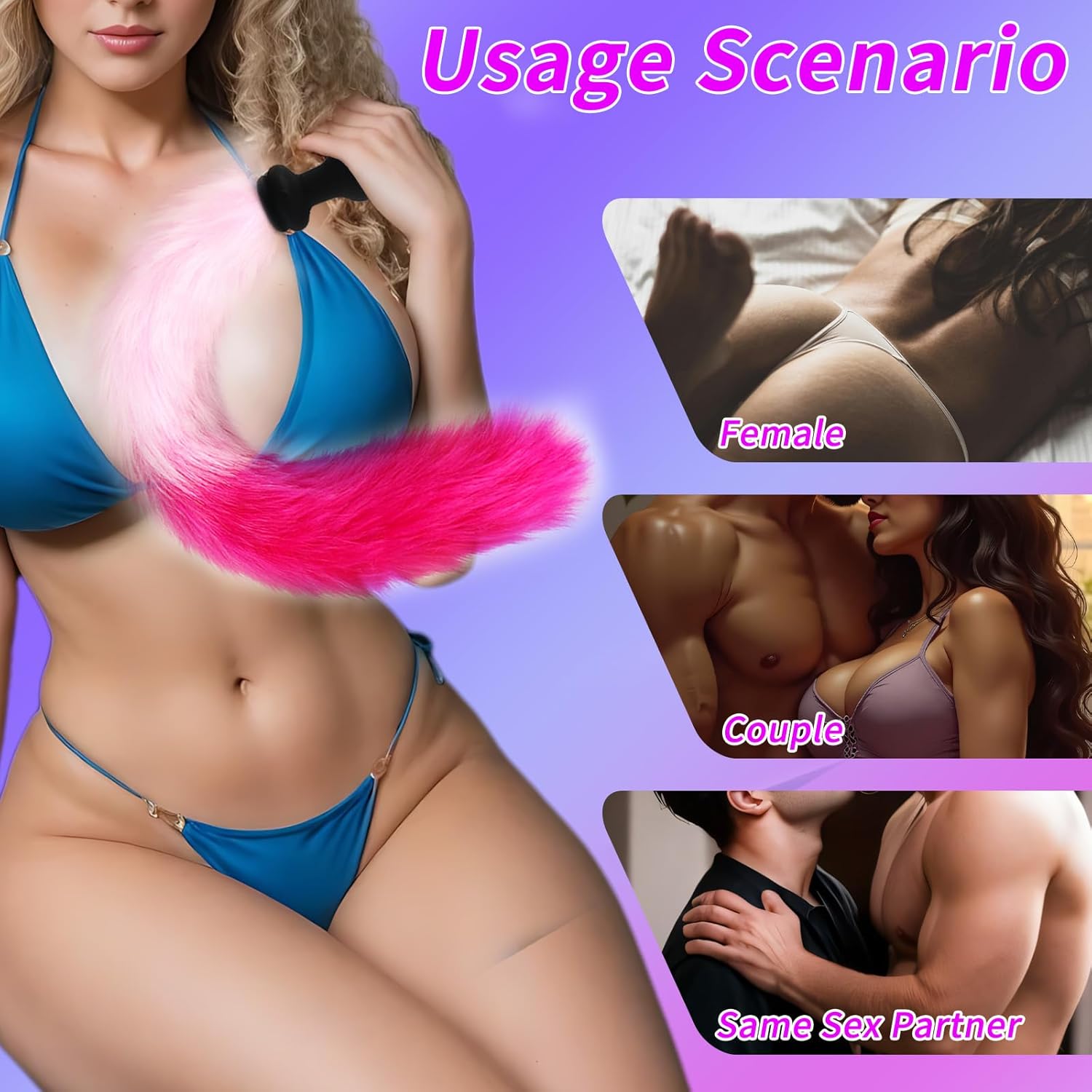 VibeTail Remote Vibrating Fox Tail Butt Plug - Vixen | Nova Network