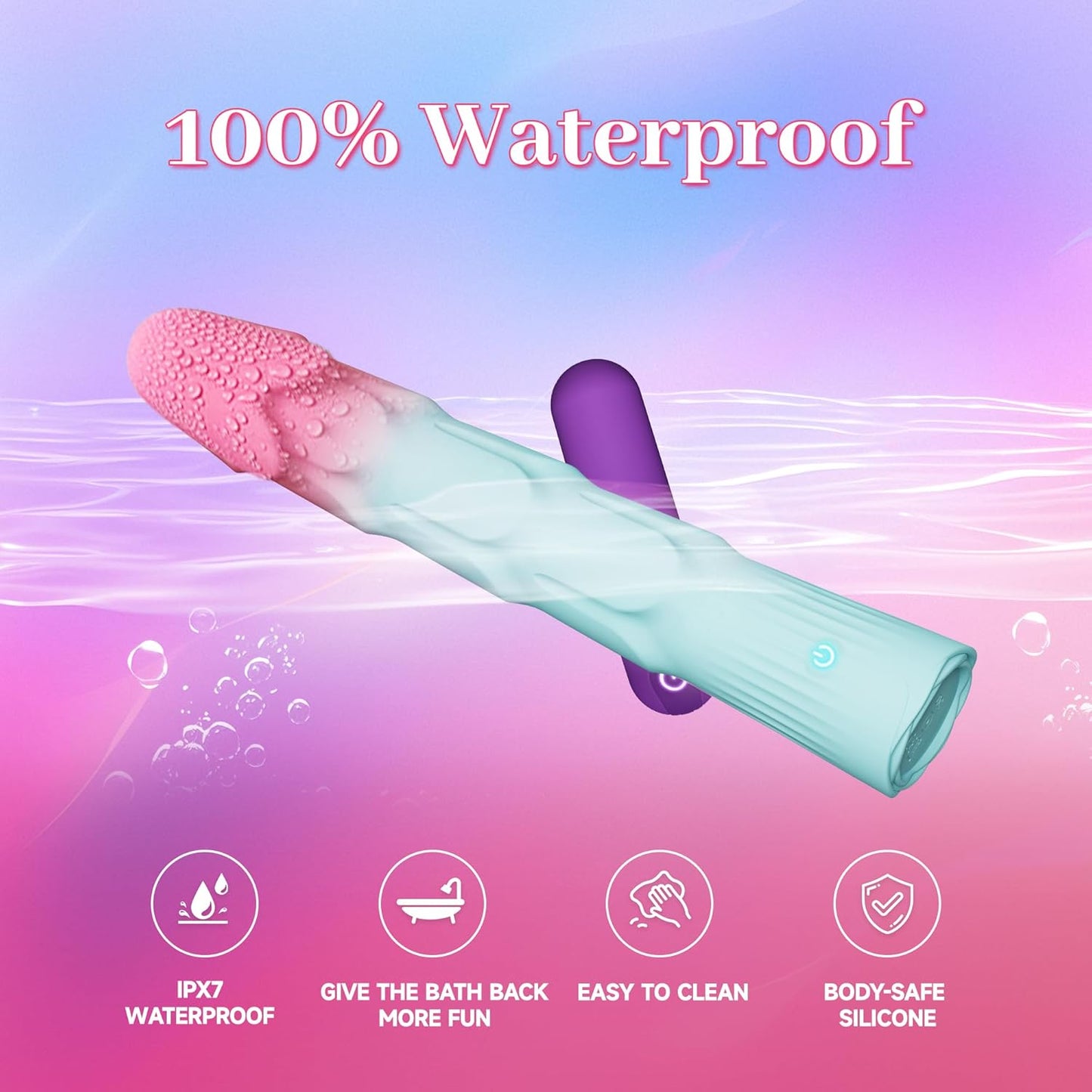 VibeTwin 2 - in - 1 Bullet & Dildo Wand Vibrator Set - Vixen | Nova Network