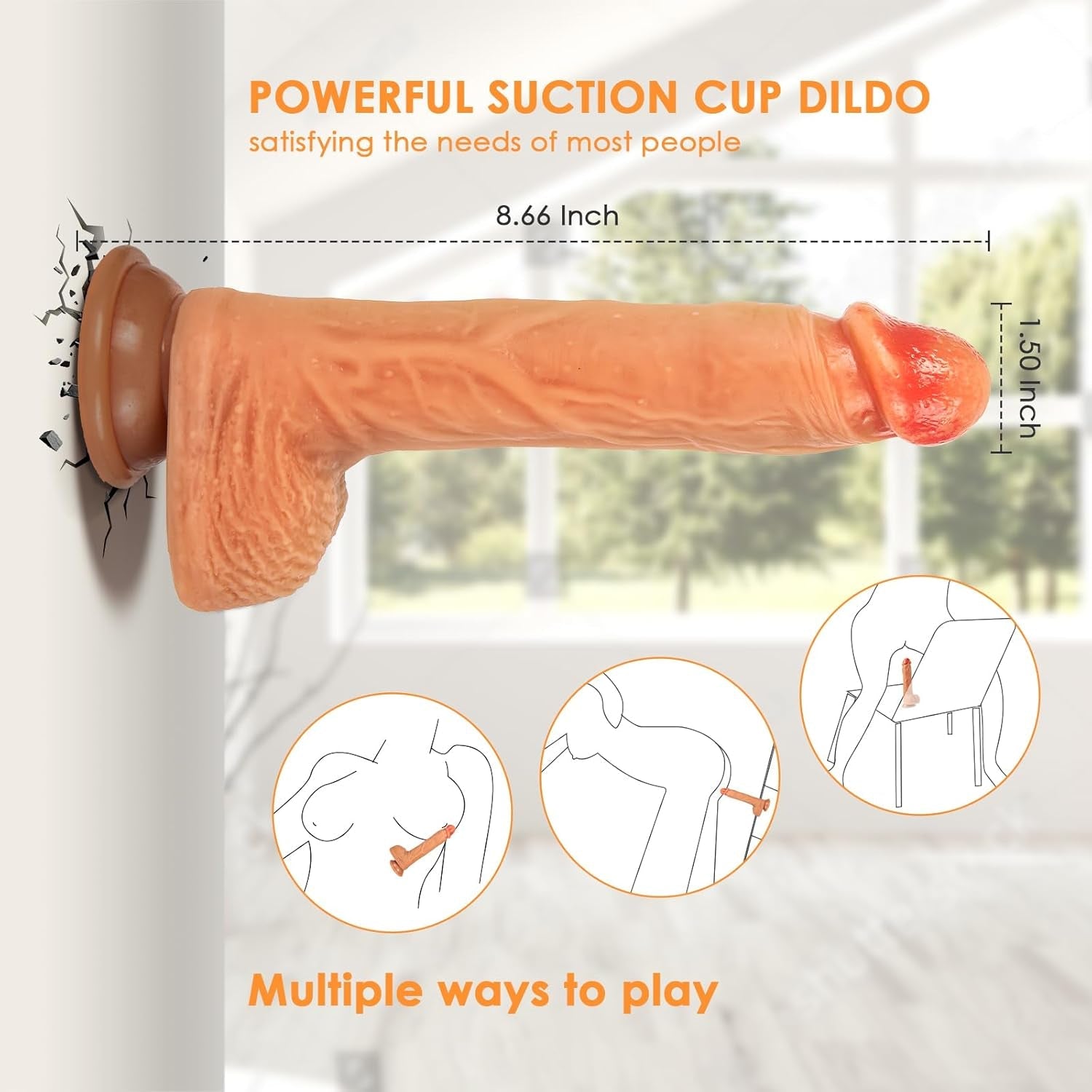 Vibrator Sex Toys Realistic Dildo, 8.66" Soft Silicone Vibrators with 3 Swing & 9 Vibrating & Heating Modes for Vagina Anal Stimulation with Remote Control, G Spot Adult Sex Toy for Women Men Couple - Vixen | Nova Network