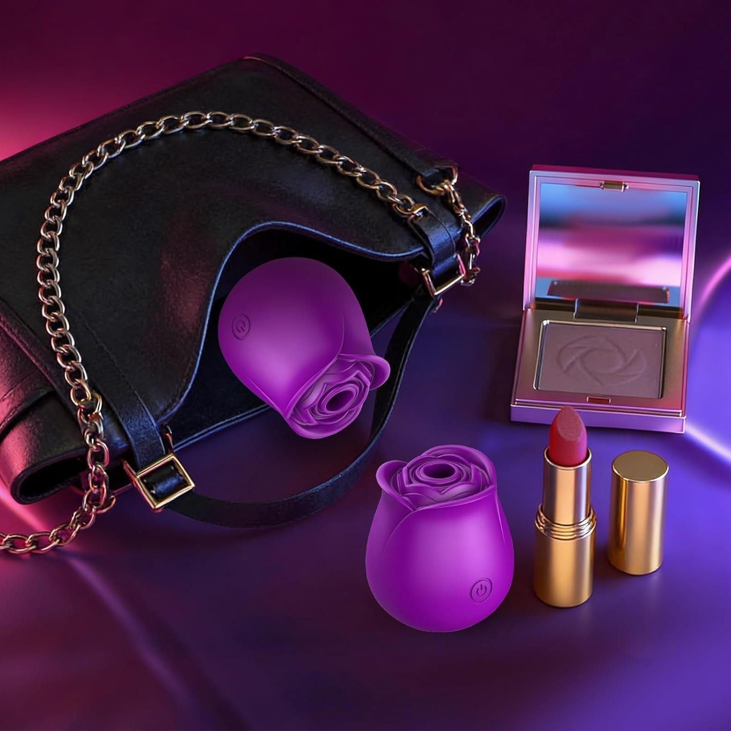 VioletBloom Purple App Controlled Rose Suction Vibrator - Vixen | Nova Network