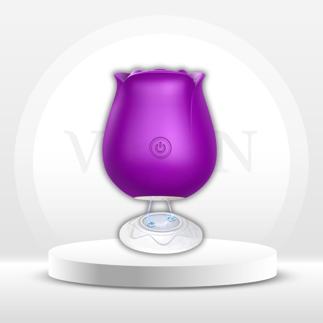 VioletBloom Purple App Controlled Rose Suction Vibrator - Vixen | Nova Network