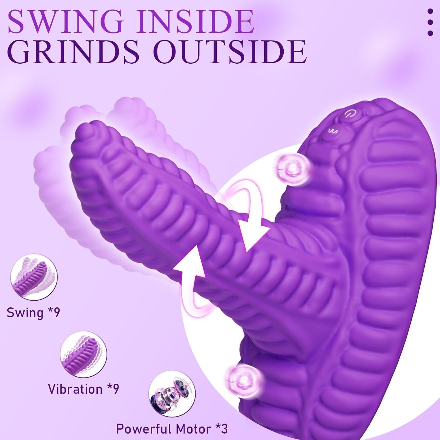 VioletGrind Powerful Riding Dildo Vibrator - Vixen | Nova Network