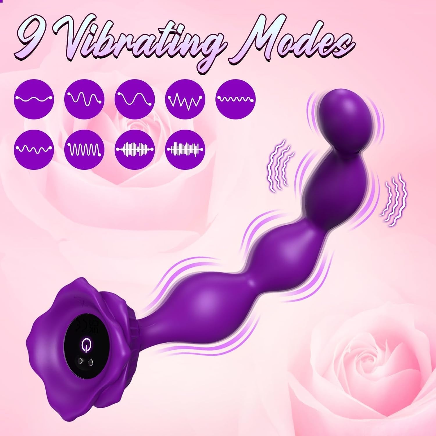 VioletKiss Rose Anal Beads Vibrator with 9 Modes - Vixen | Nova Network