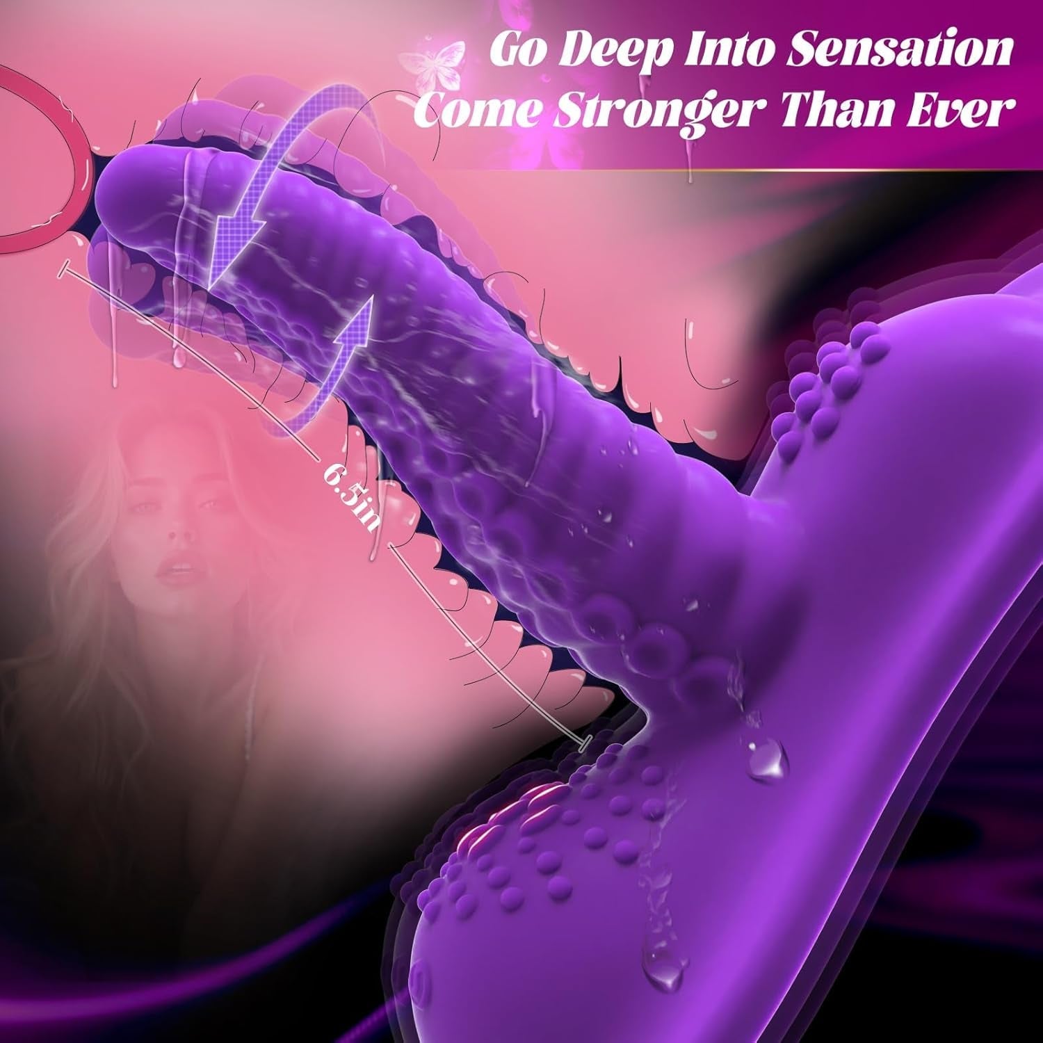 VioletKraken Triple Motor Ride - On Tentacle Dildo Vibrator - Vixen | Nova Network