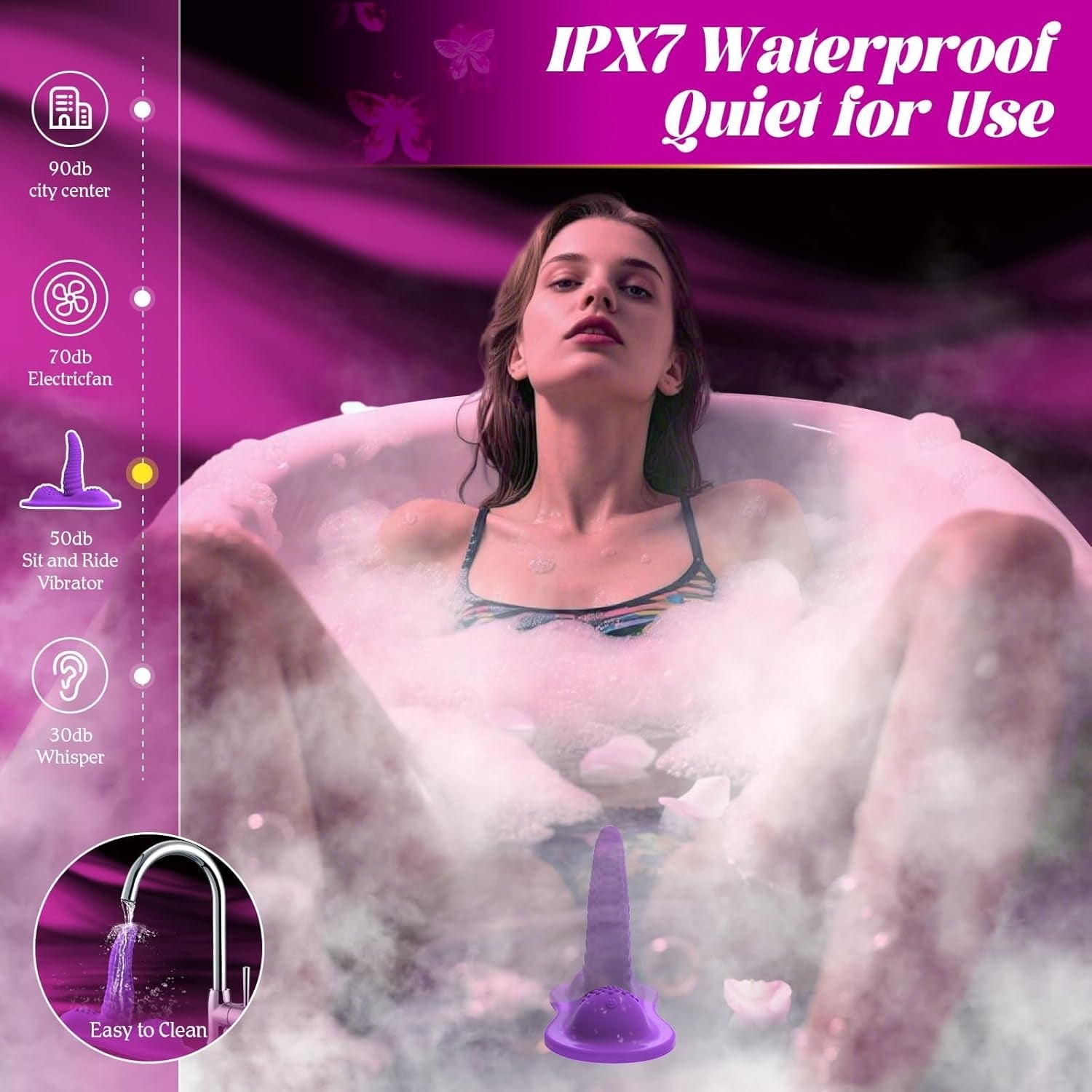 VioletKraken Triple Motor Ride - On Tentacle Dildo Vibrator - Vixen | Nova Network
