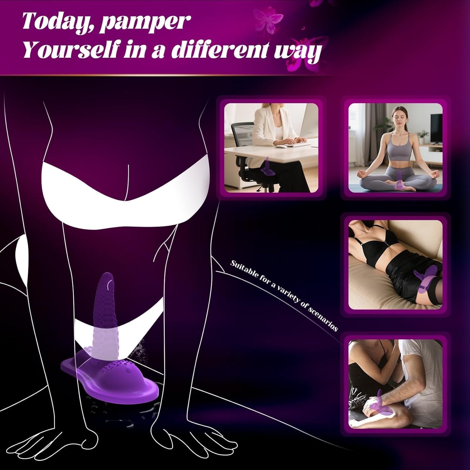 VioletKraken Triple Motor Ride - On Tentacle Dildo Vibrator - Vixen | Nova Network