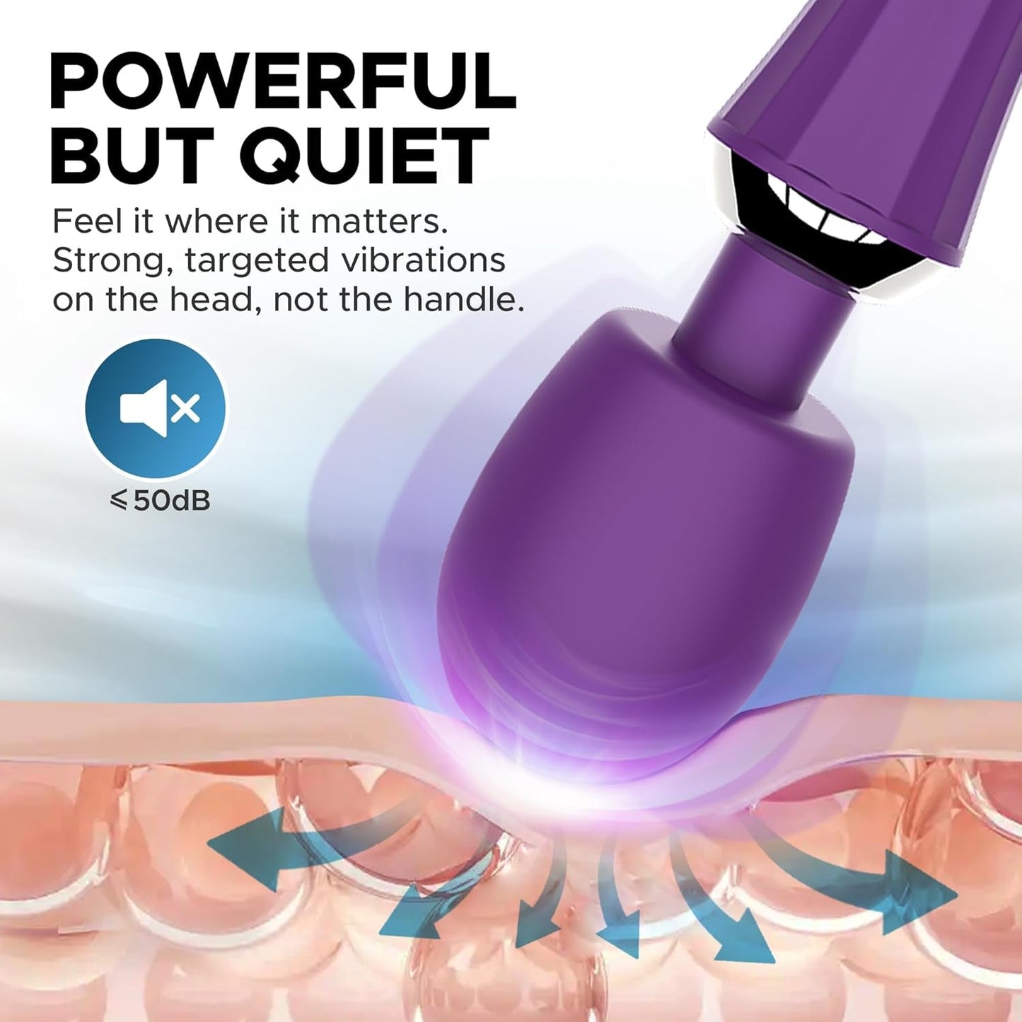 VioletReach Cordless Stimulation Wand Vibrator - Vixen | Nova Network