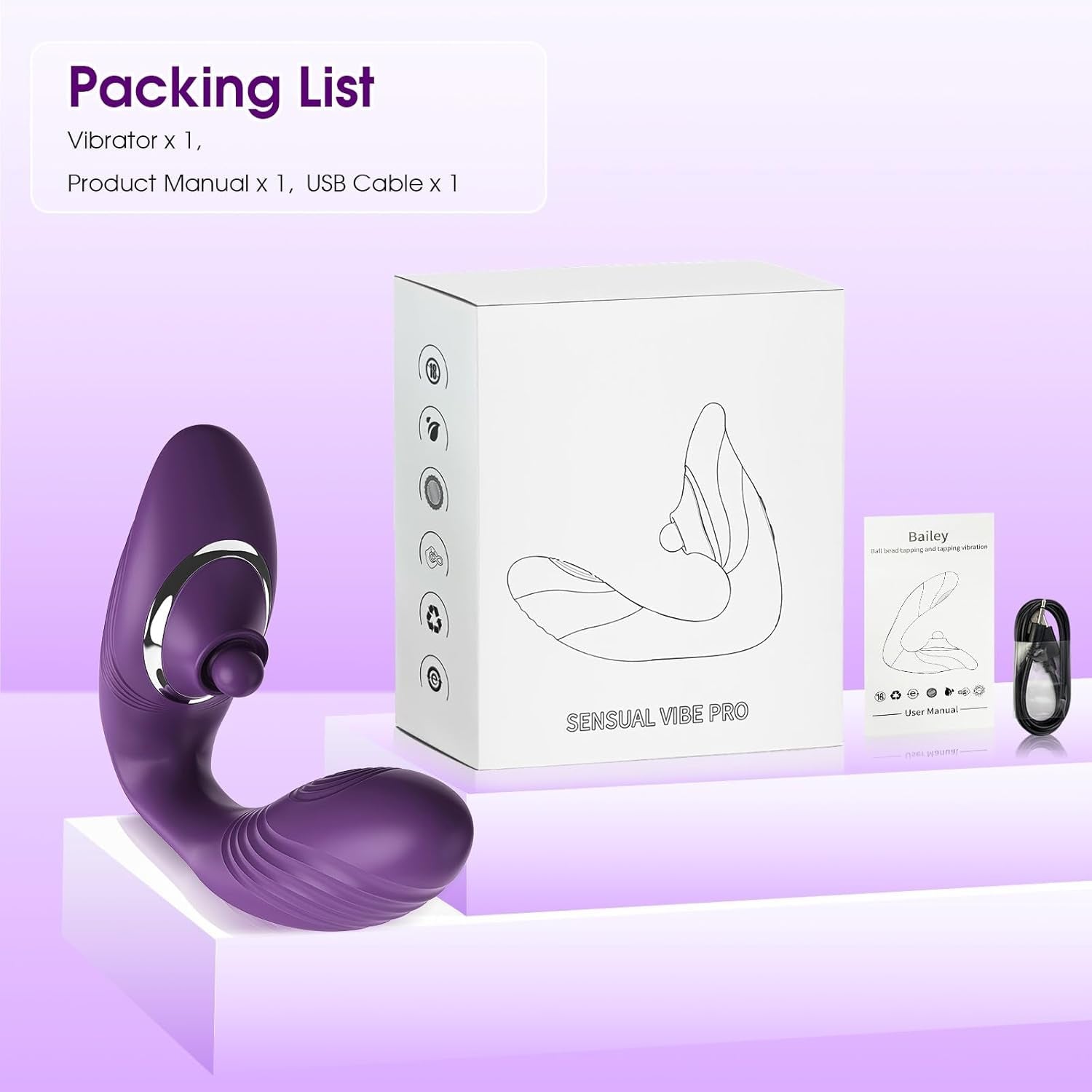 VioletTap Wearable Tapping G - Spot Vibrator - Vixen | Nova Network