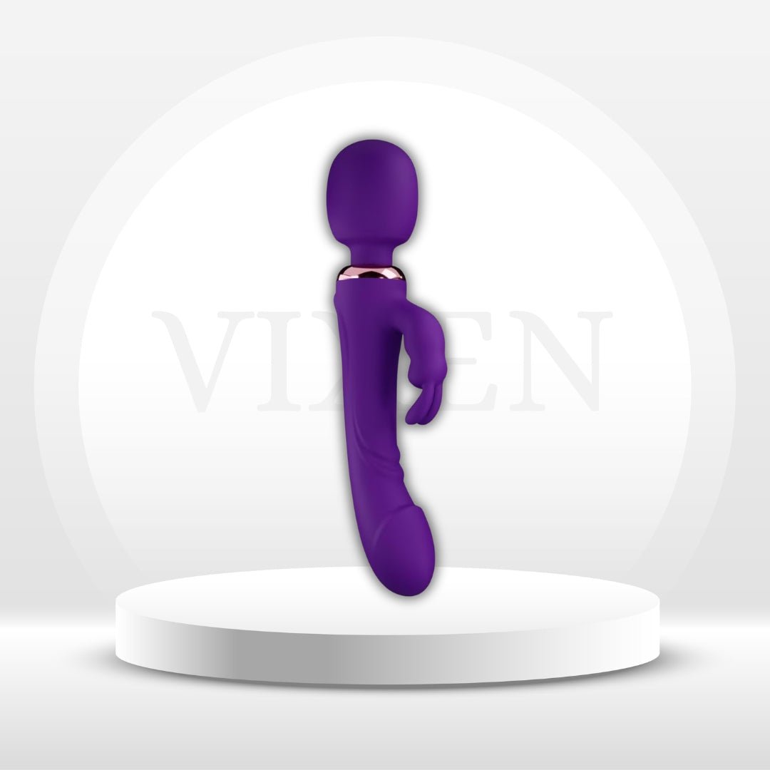 VioletTriad Triple Stimulation Rabbit Dildo Wand - Vixen | Nova Network