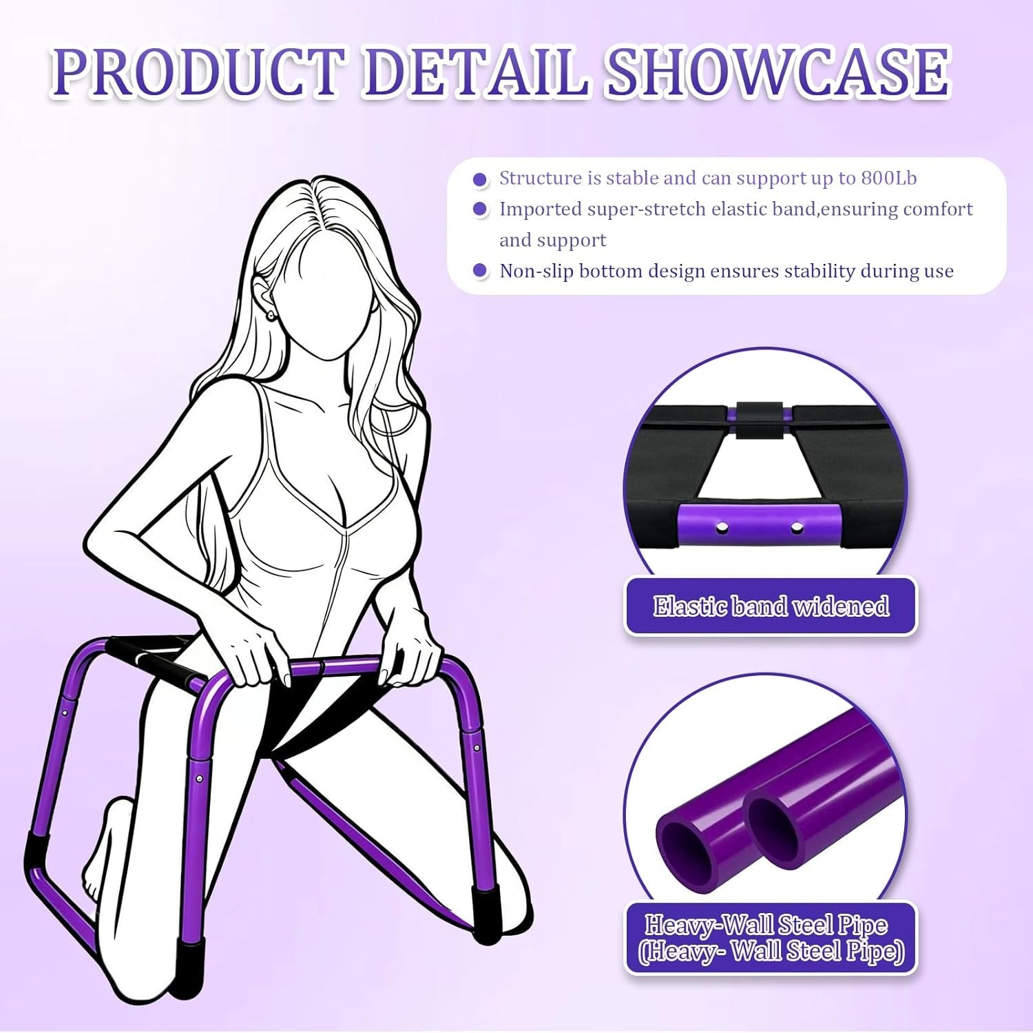 VioletWave Oversized Intimacy Chair with Bounce Support - Vixen | Nova Network