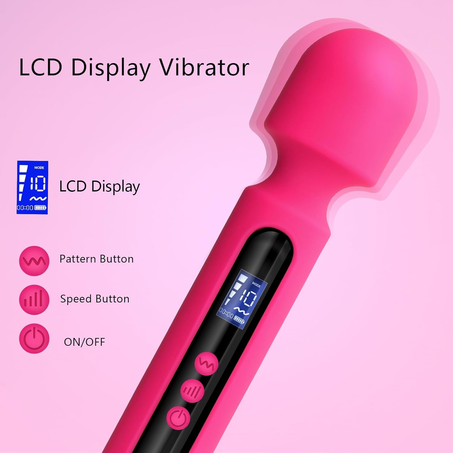 VisionVibe LCD Wand Vibrator - Vixen | Nova Network