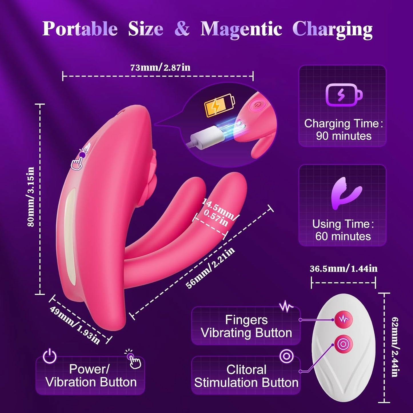 VixenBloom App & Remote Wearable Couples Panty Vibrator - Vixen | Nova Network